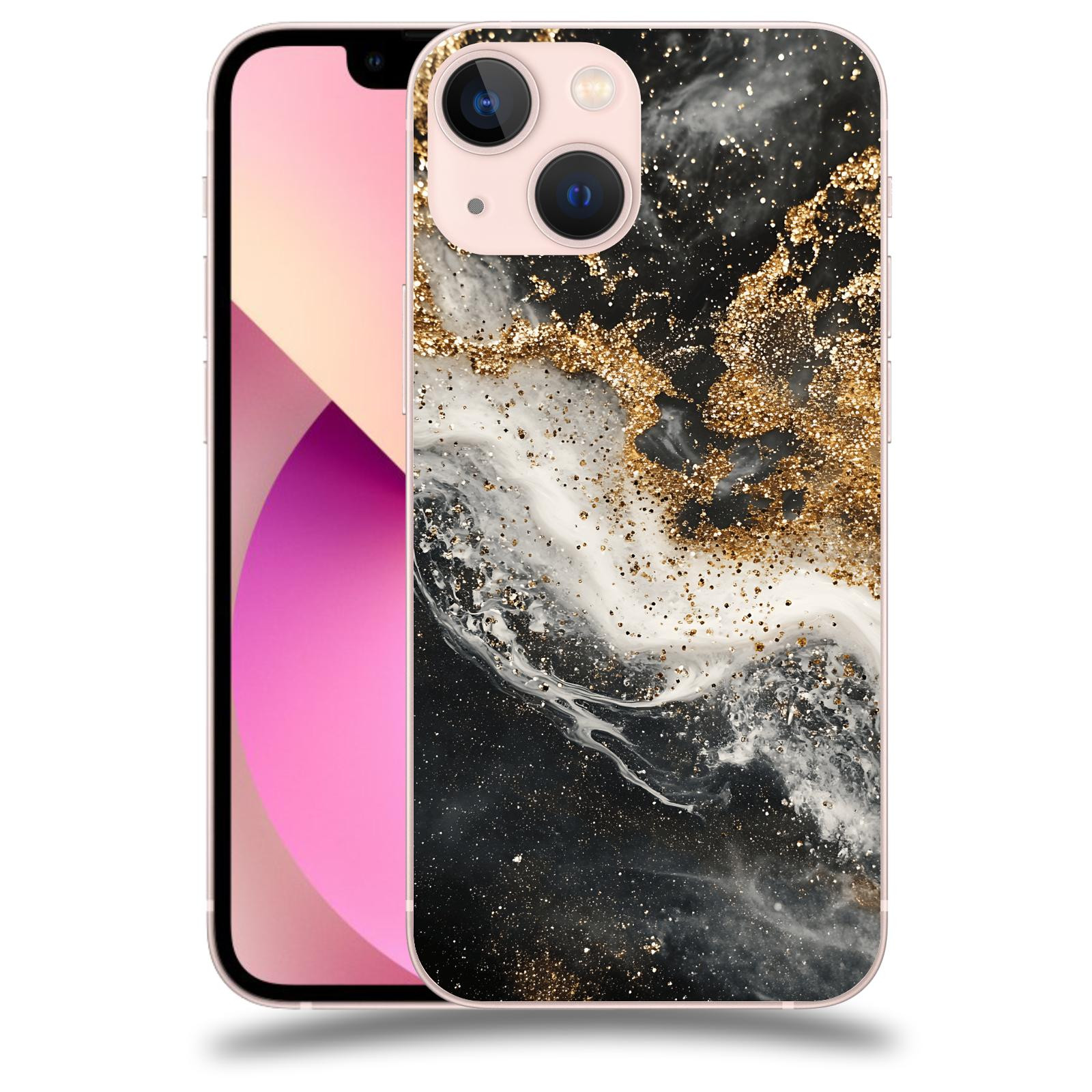 ACOVER Kryt na mobil Apple iPhone 13 mini - Liquid Gold I