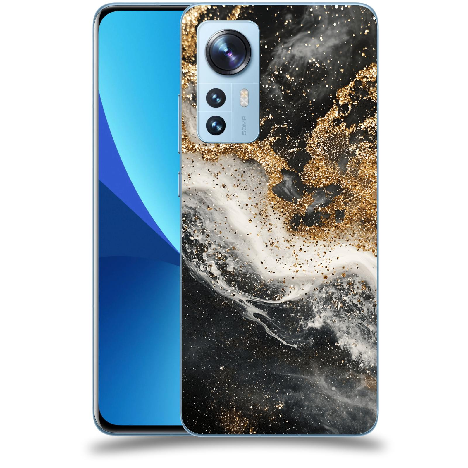 ACOVER Kryt na mobil Xiaomi 12 - Liquid Gold I