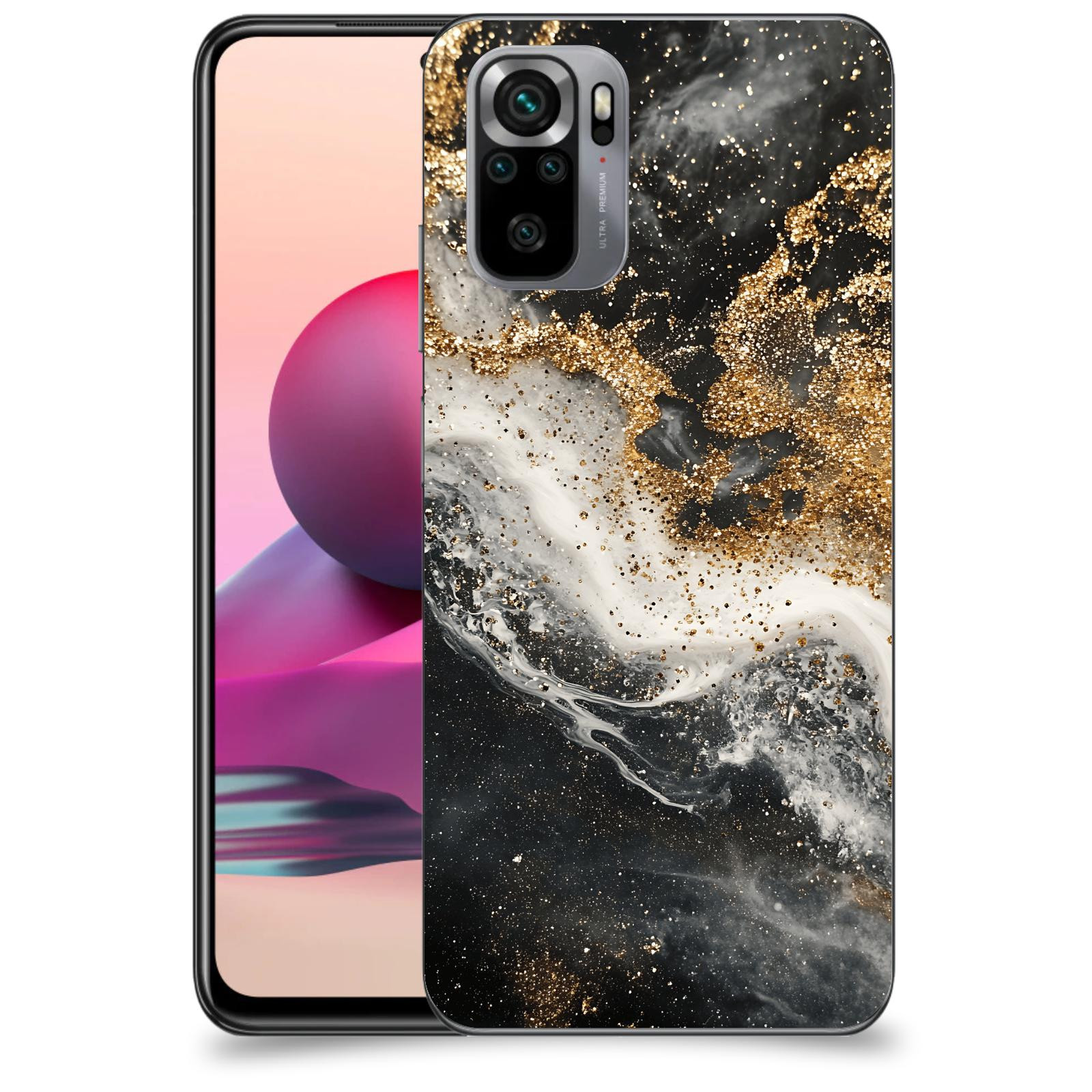 ACOVER Kryt na mobil Xiaomi Redmi Note 10S - Liquid Gold I