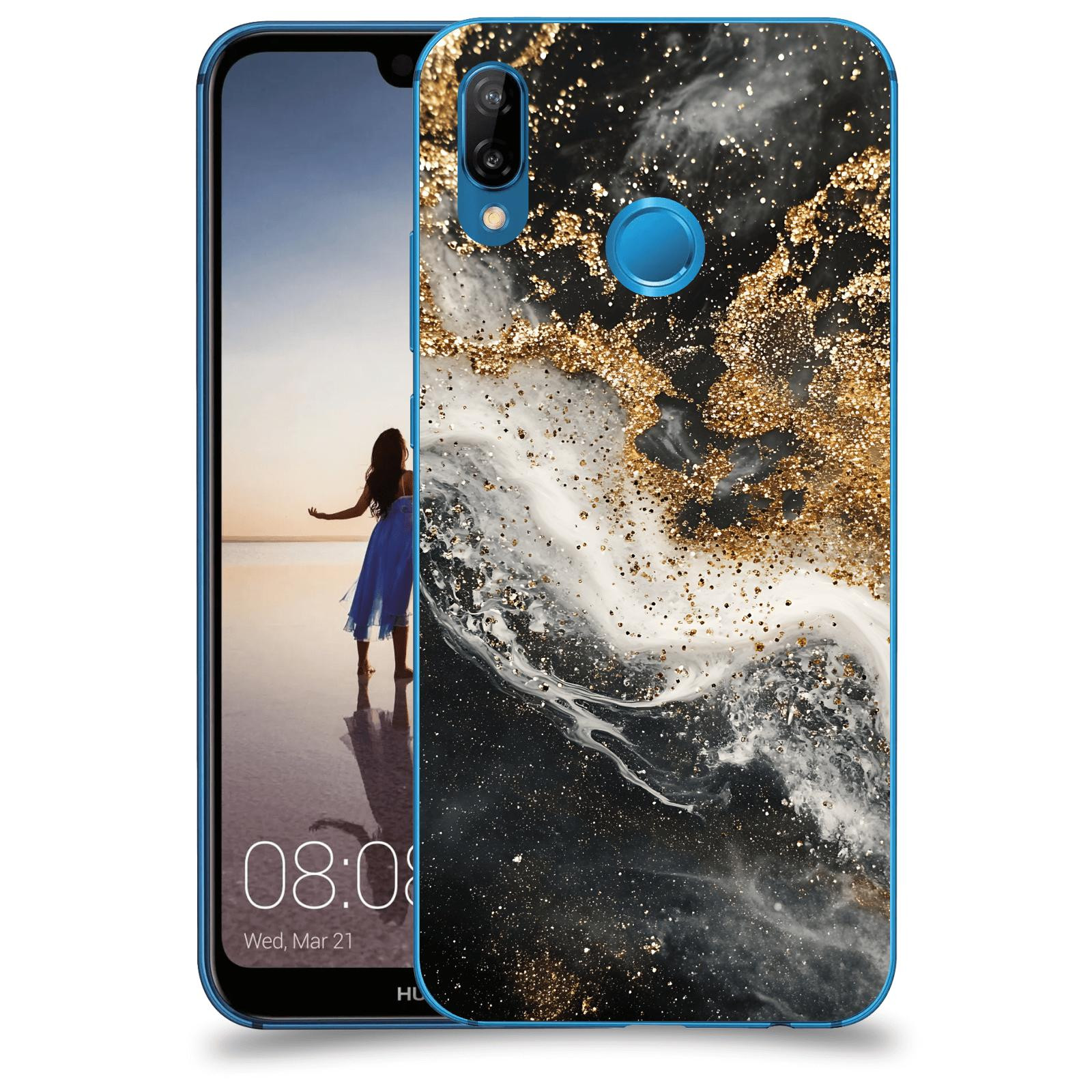 ACOVER Kryt na mobil Huawei P20 Lite - Liquid Gold I