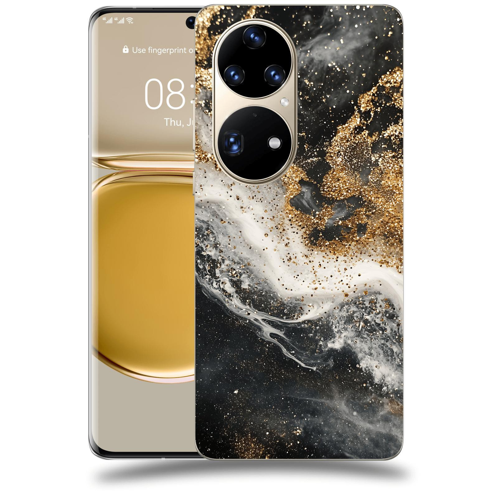 ACOVER Kryt na mobil Huawei P50 - Liquid Gold I