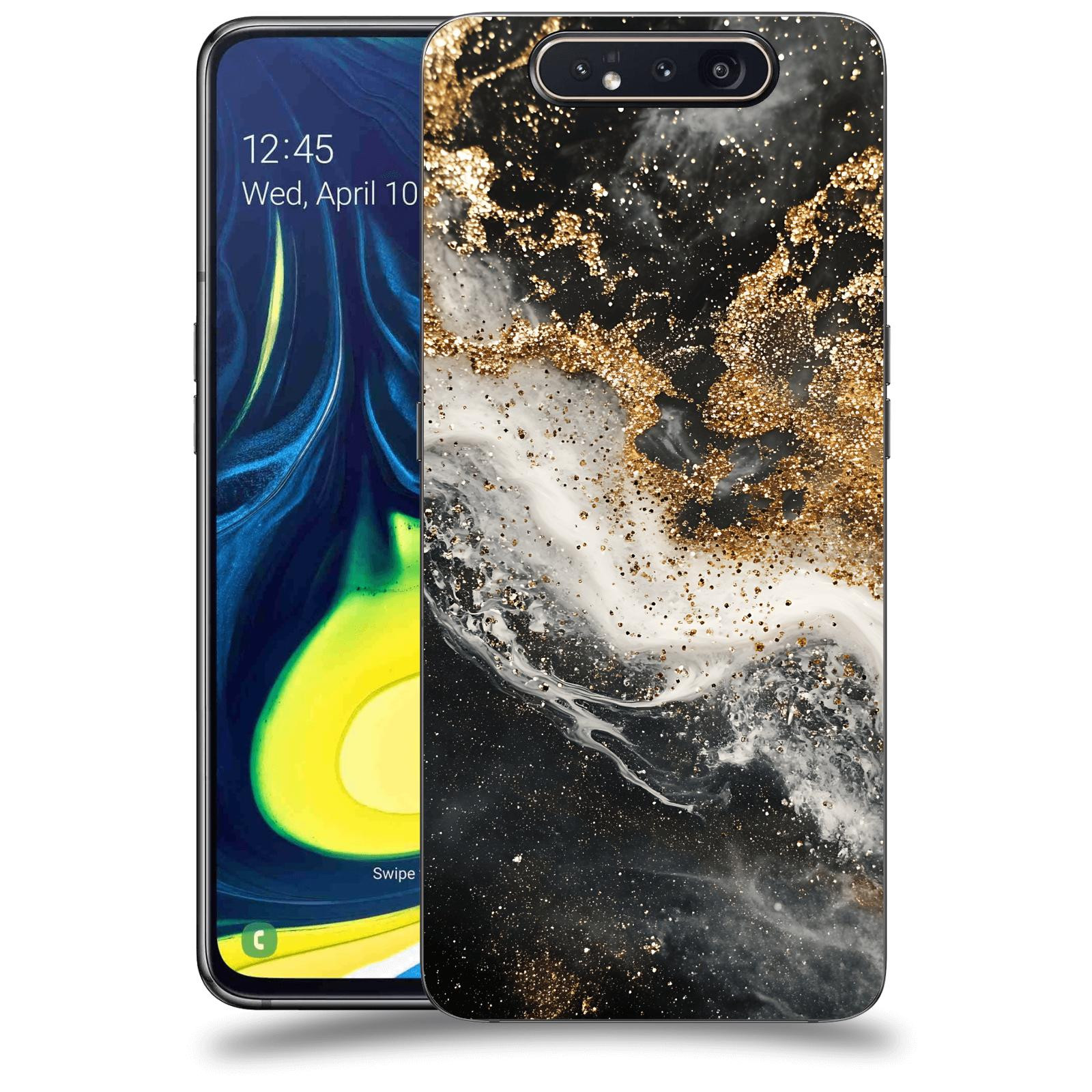 ACOVER Kryt na mobil Samsung Galaxy A80 A805F - Liquid Gold I