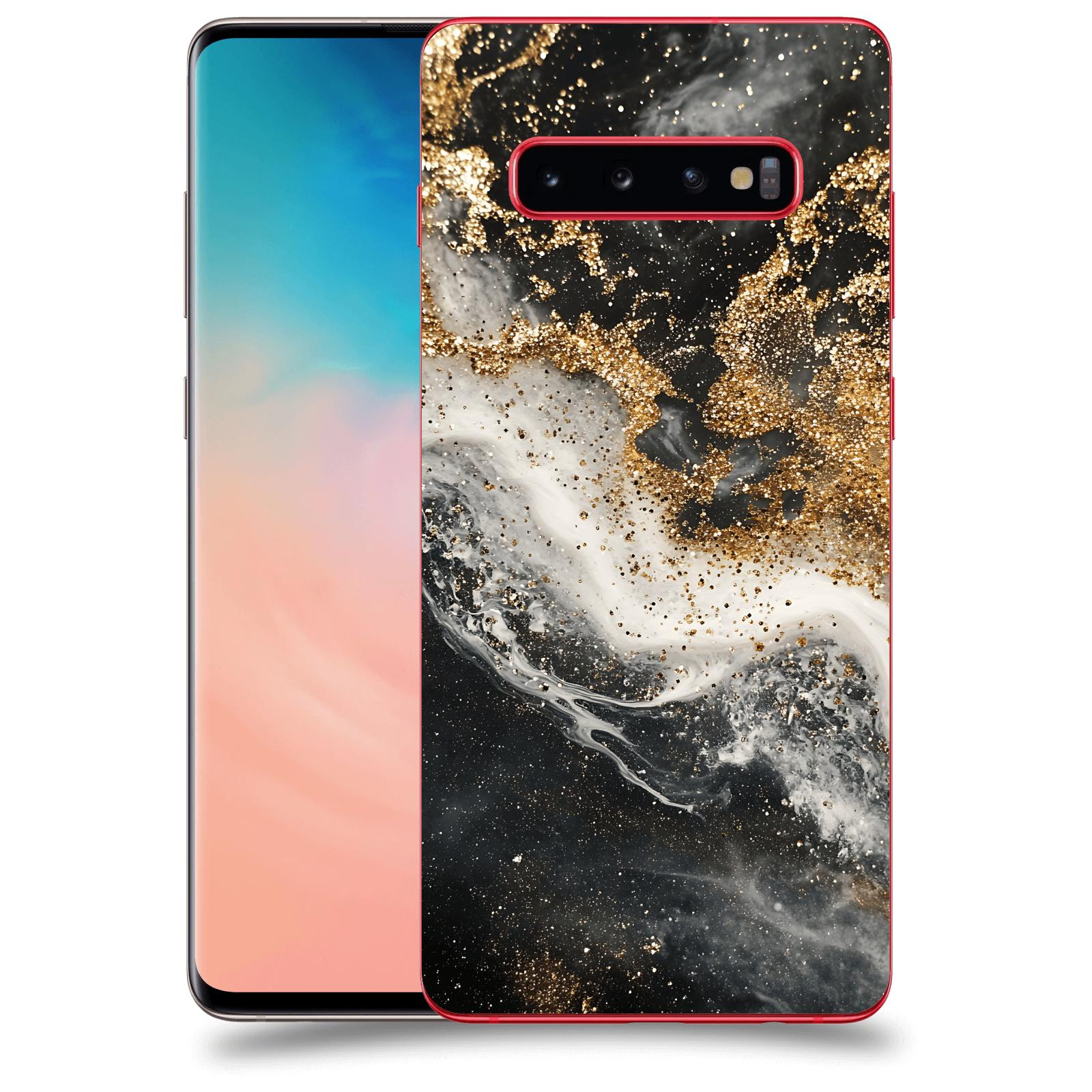 ACOVER Kryt na mobil Samsung Galaxy S10 Plus G975 - Liquid Gold I