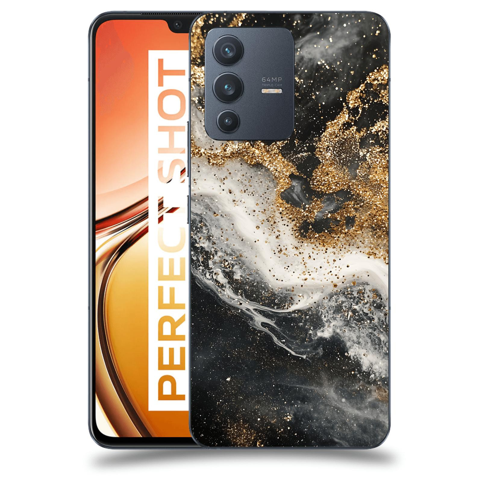 ACOVER Kryt na mobil Vivo V23 5G - Liquid Gold I