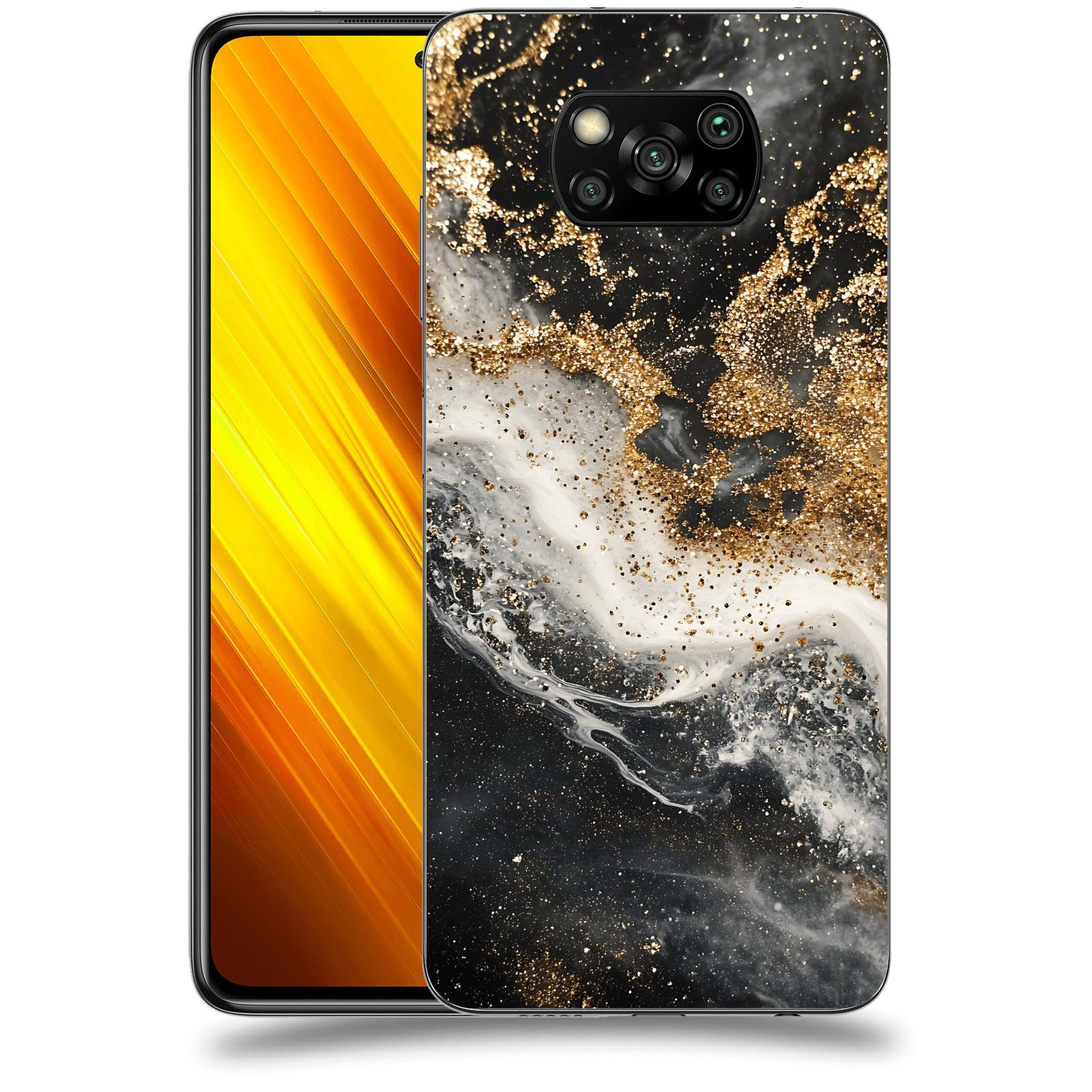 ACOVER Kryt na mobil Xiaomi Poco X3 - Liquid Gold I