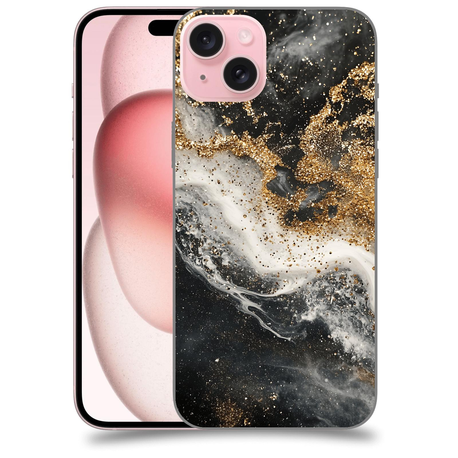 ACOVER Kryt na mobil Apple iPhone 15 plus - Liquid Gold I