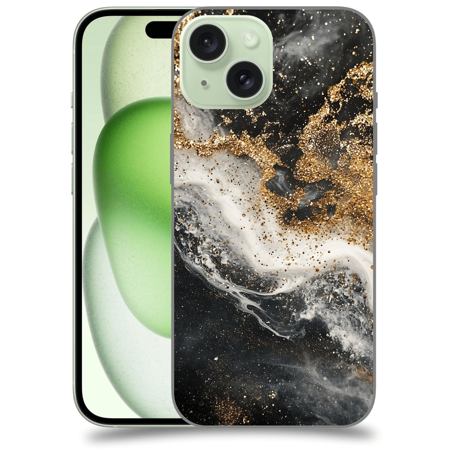 ACOVER Kryt na mobil Apple iPhone 15 - Liquid Gold I