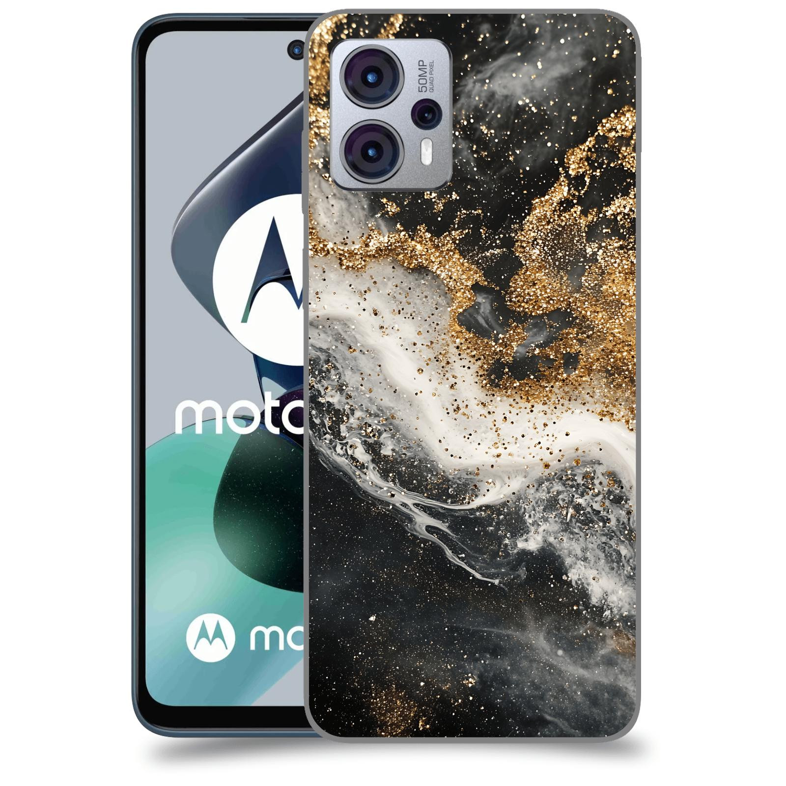 ACOVER Kryt na mobil Motorola Moto G23 - Liquid Gold I