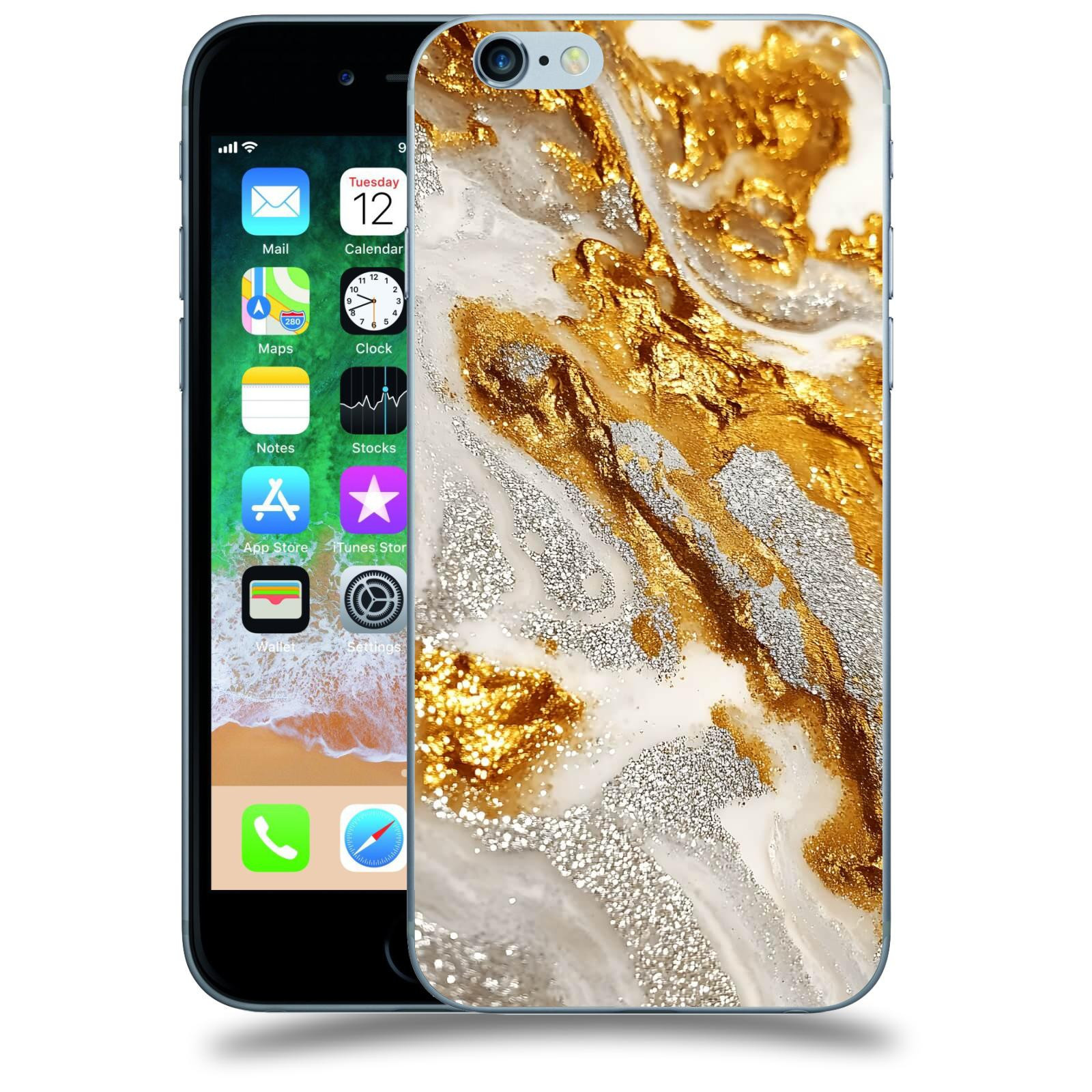 ACOVER Kryt na mobil Apple iPhone 6/6S - Liquid Gold II