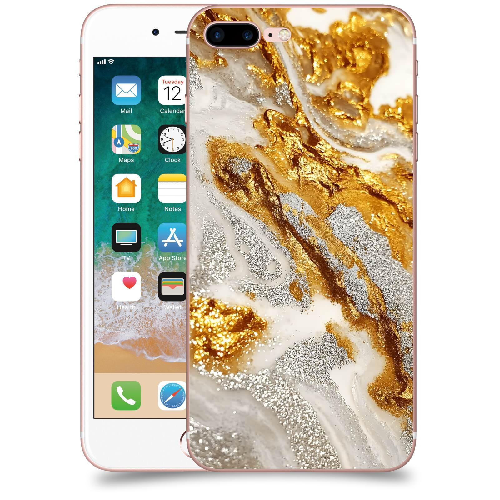 ACOVER Kryt na mobil Apple iPhone 7 Plus - Liquid Gold II