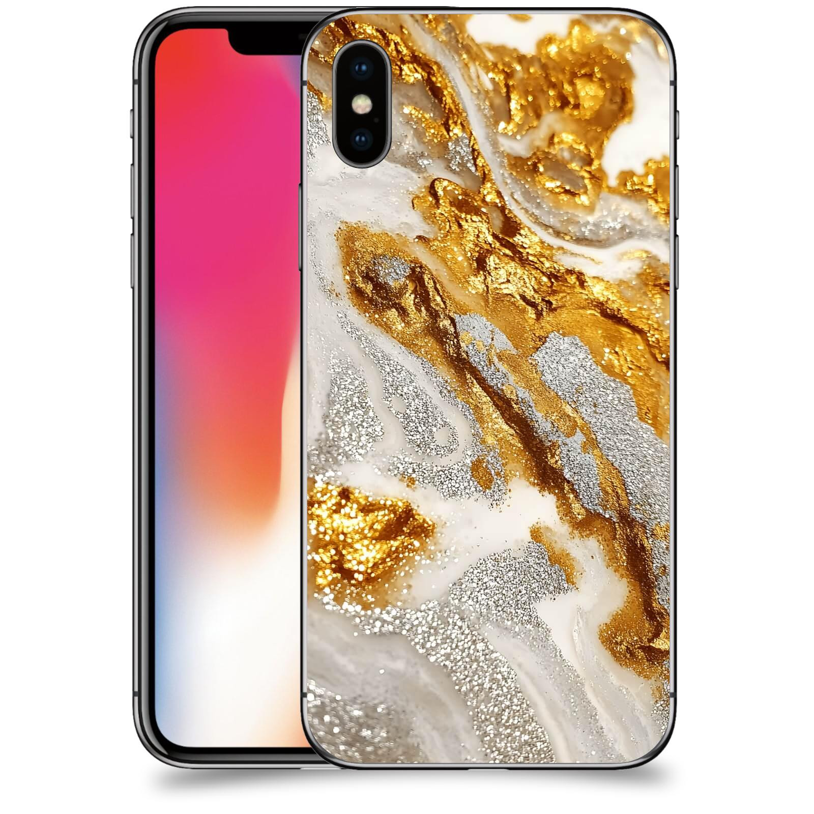 ACOVER Kryt na mobil Apple iPhone X/XS - Liquid Gold II