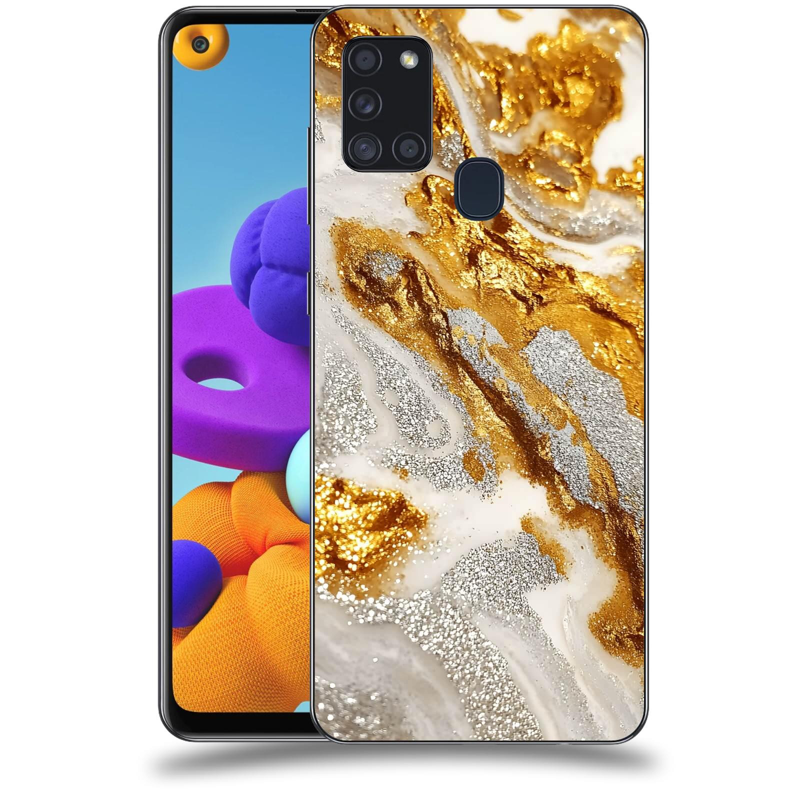 ACOVER Kryt na mobil Samsung Galaxy A21s - Liquid Gold II
