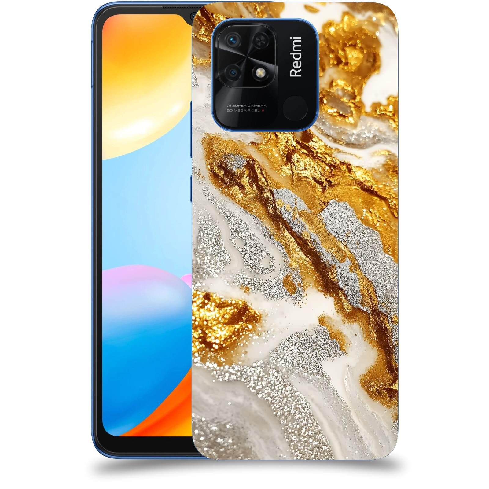 ACOVER Kryt na mobil Xiaomi Redmi 10C - Liquid Gold II