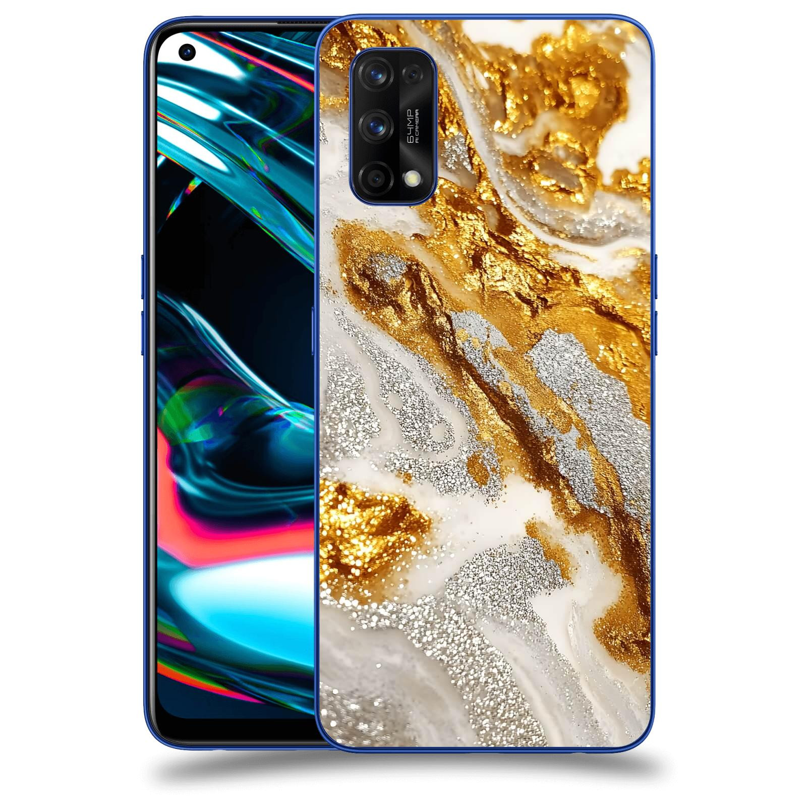 ACOVER Kryt na mobil Realme 7 Pro - Liquid Gold II