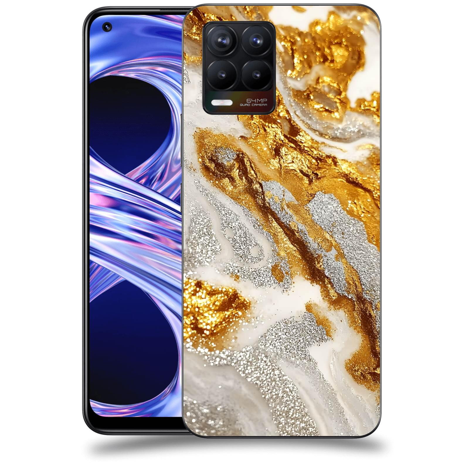 ACOVER Kryt na mobil Realme 8 - Liquid Gold II