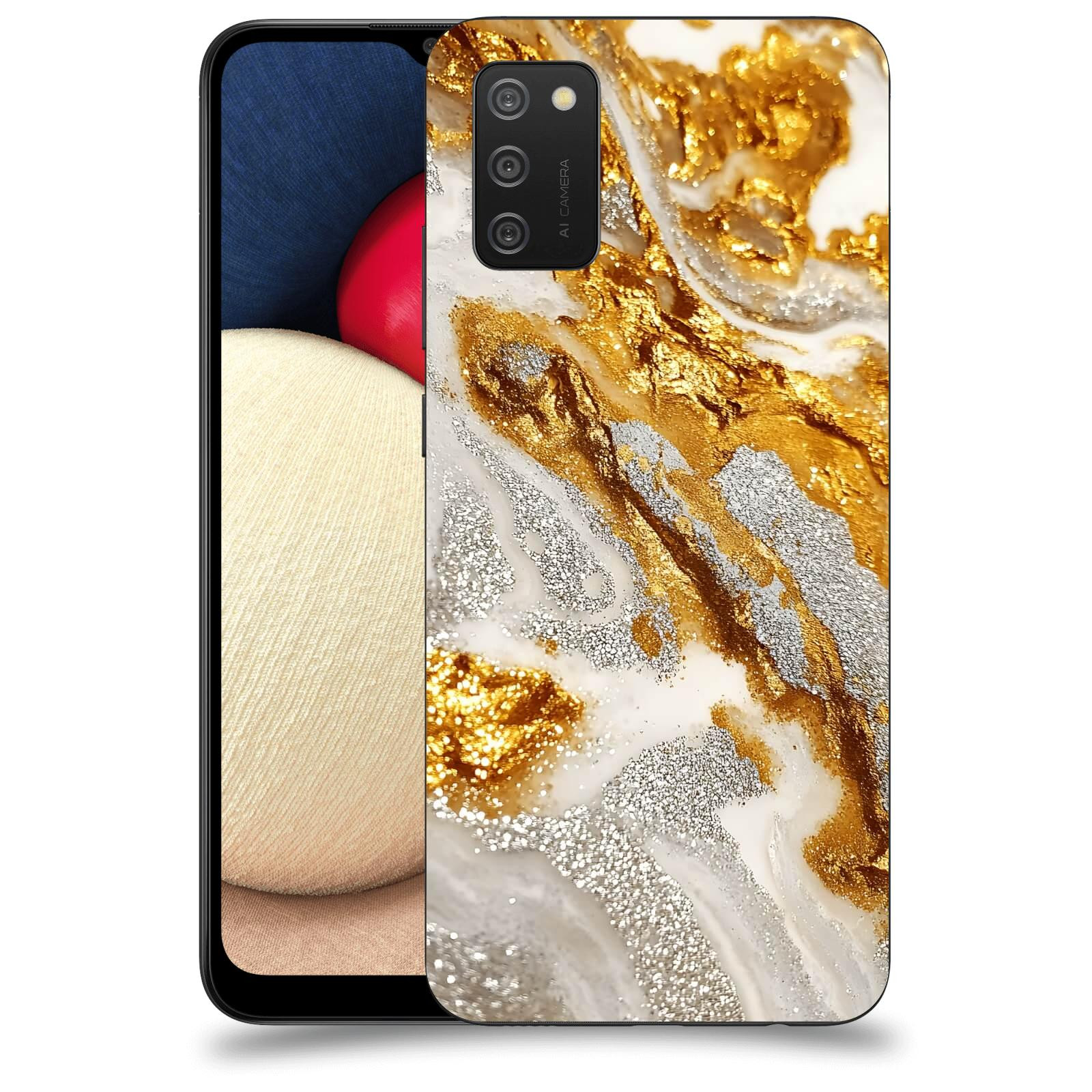 ACOVER Kryt na mobil Samsung Galaxy A02s A025G - Liquid Gold II