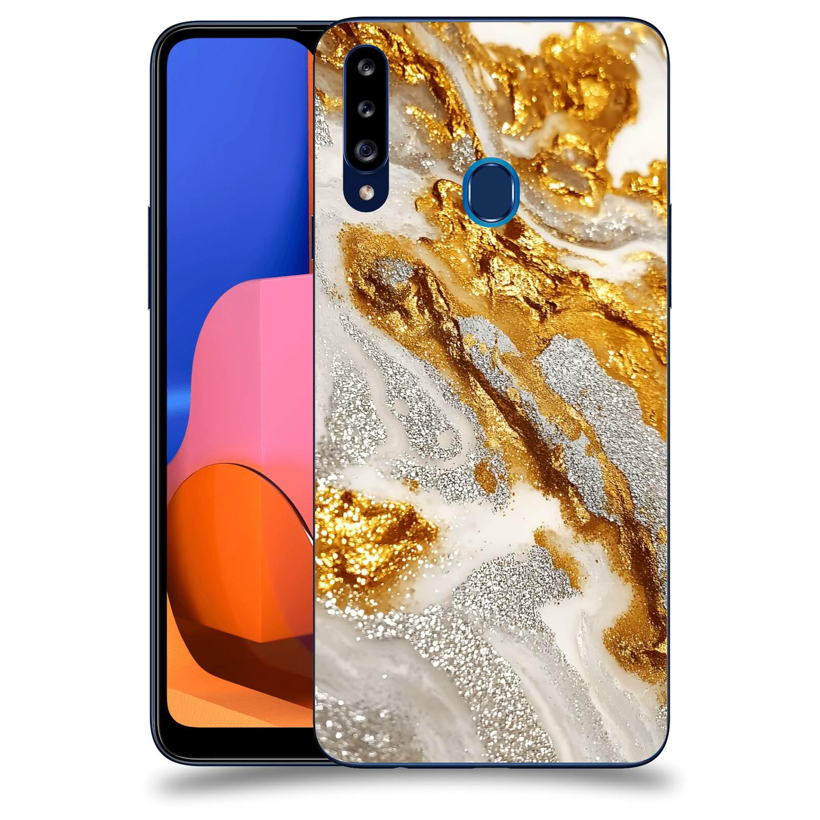 ACOVER Kryt na mobil Samsung Galaxy A20s - Liquid Gold II