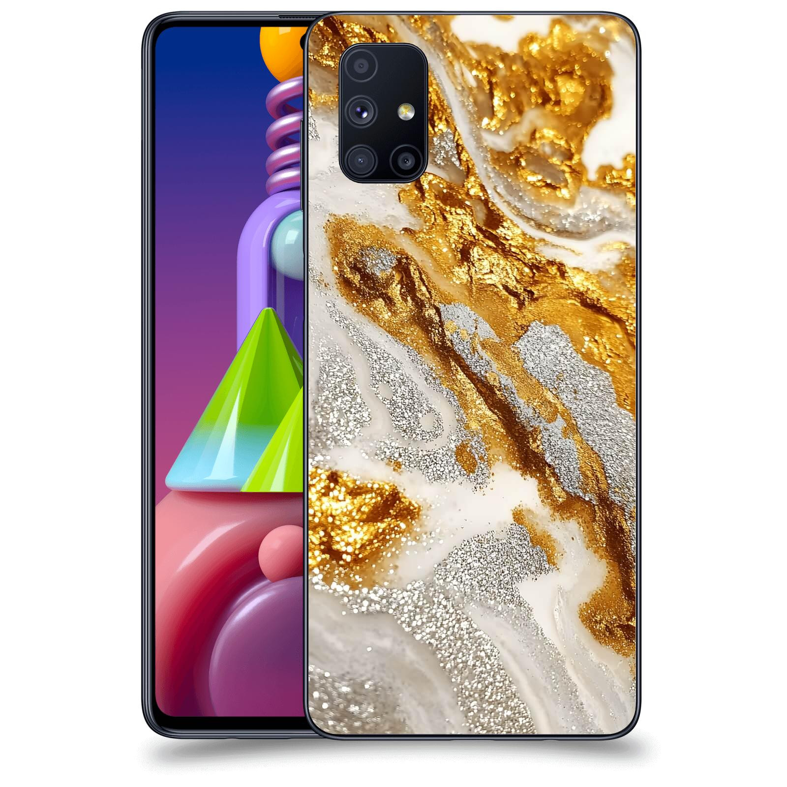 ACOVER Kryt na mobil Samsung Galaxy M51 M515F - Liquid Gold II