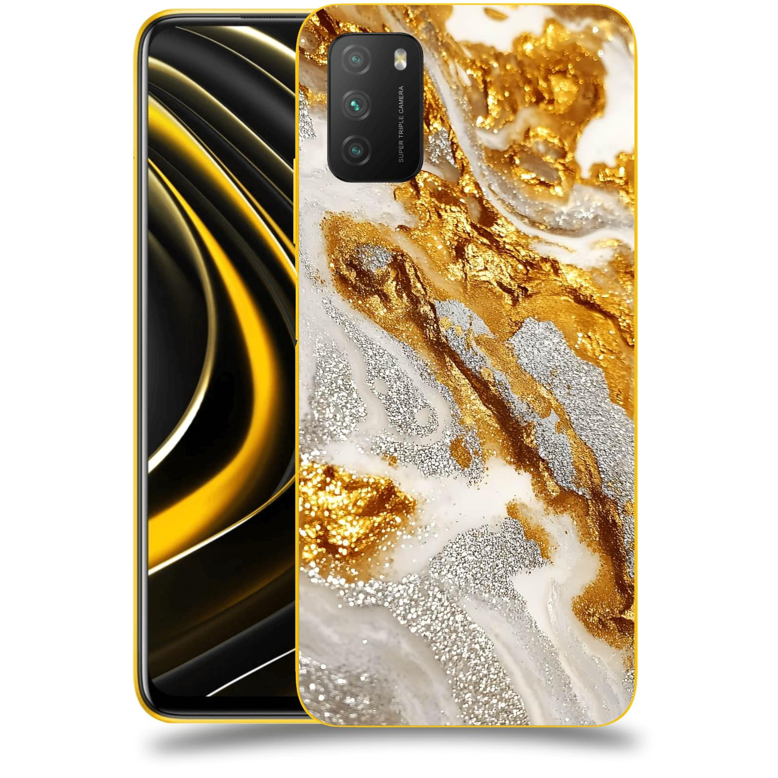 ACOVER Kryt na mobil Xiaomi Poco M3 - Liquid Gold II