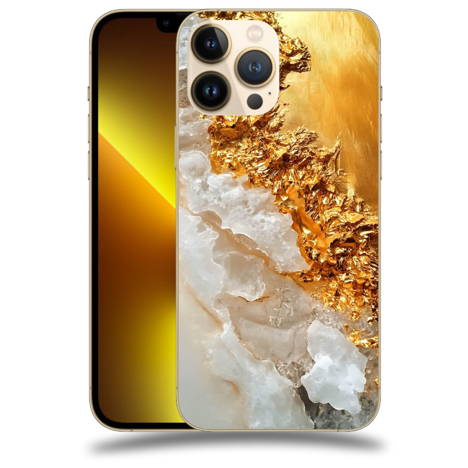 ACOVER Kryt na mobil Apple iPhone 13 Pro - Liquid Gold III