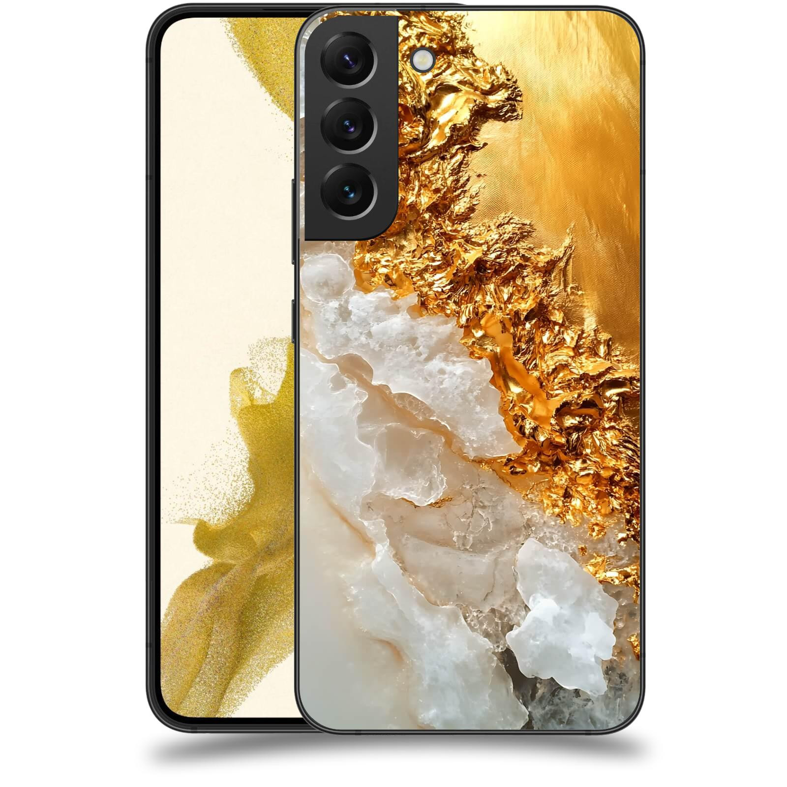 ACOVER Kryt na mobil Samsung Galaxy S22+ 5G - Liquid Gold III