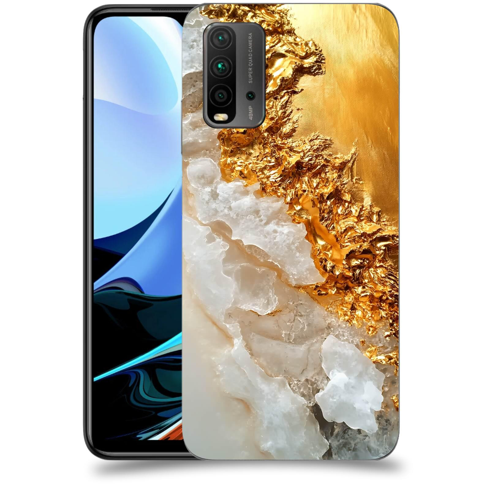 ACOVER Kryt na mobil Xiaomi Redmi 9T - Liquid Gold III