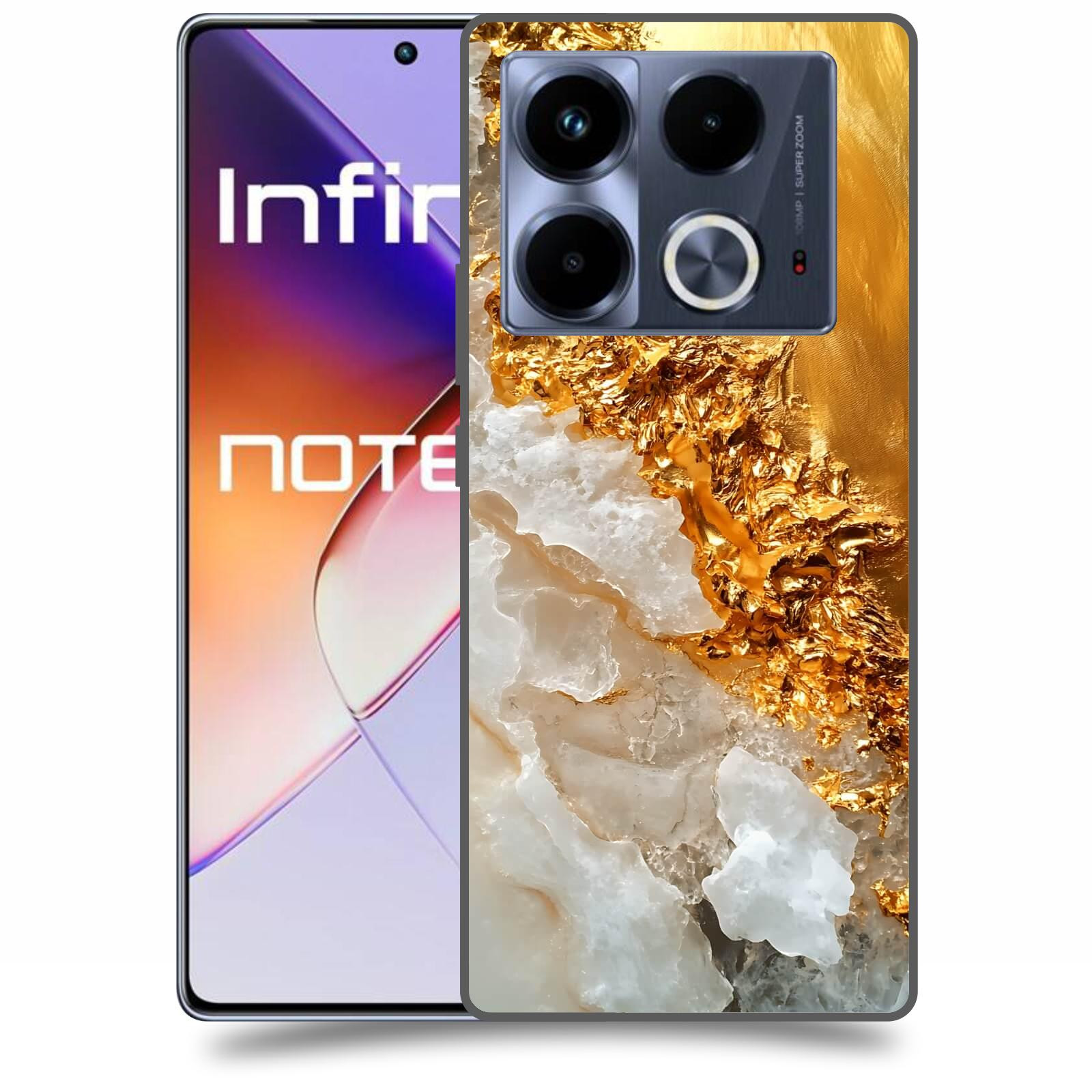 ACOVER Kryt na mobil Infinix Note 40 - Liquid Gold III