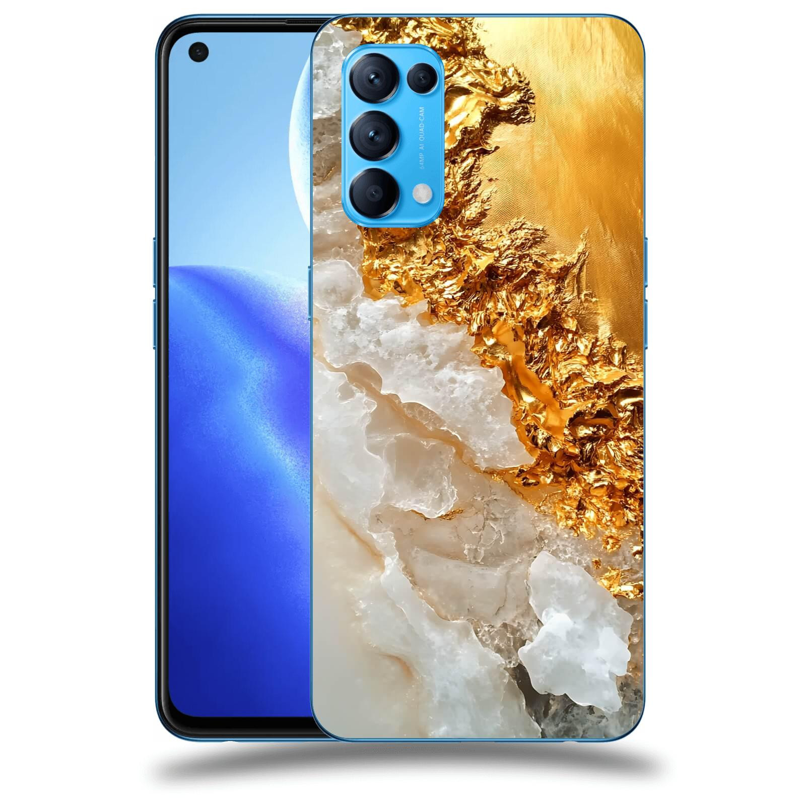 ACOVER Kryt na mobil OPPO Reno 5 5G - Liquid Gold III