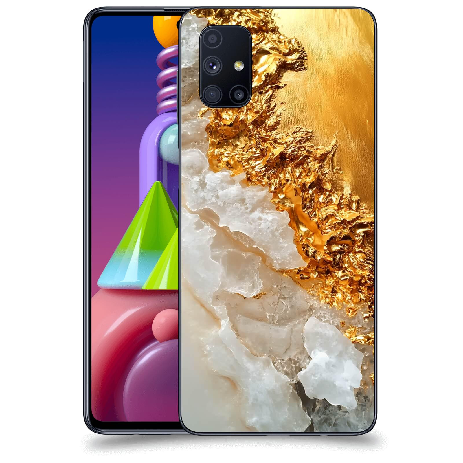 ACOVER Kryt na mobil Samsung Galaxy M51 M515F - Liquid Gold III