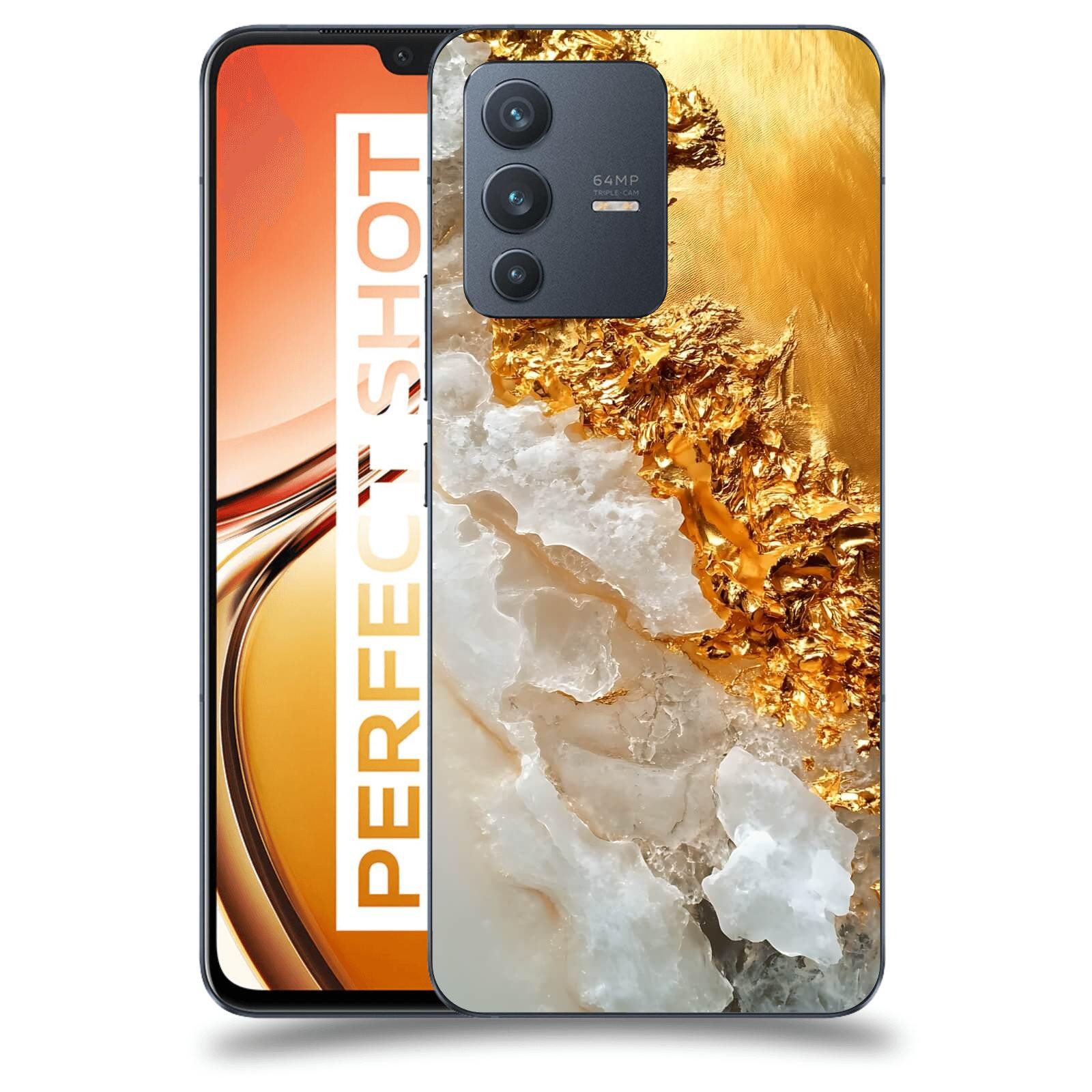 ACOVER Kryt na mobil Vivo V23 5G - Liquid Gold III