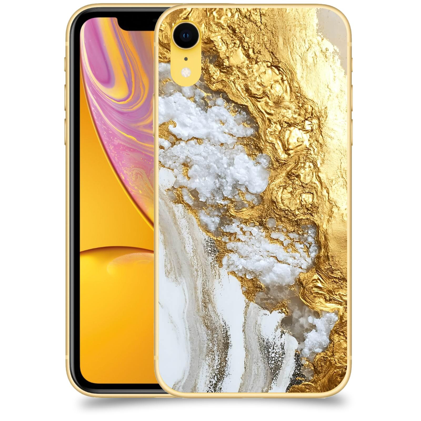ACOVER Kryt na mobil Apple iPhone XR - Liquid Gold V