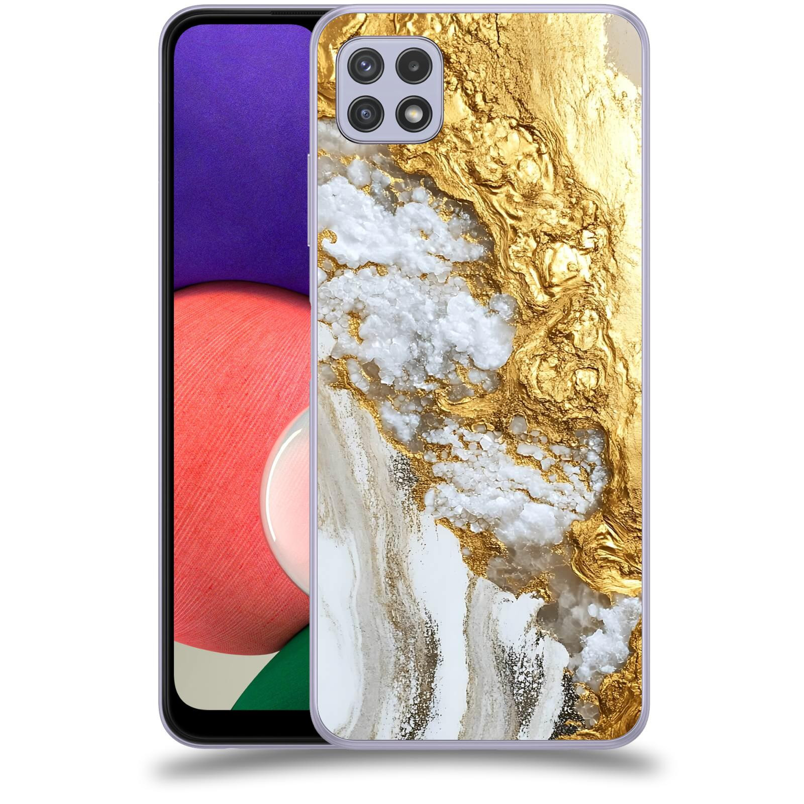 ACOVER Kryt na mobil Samsung Galaxy A22 5G A226B - Liquid Gold V