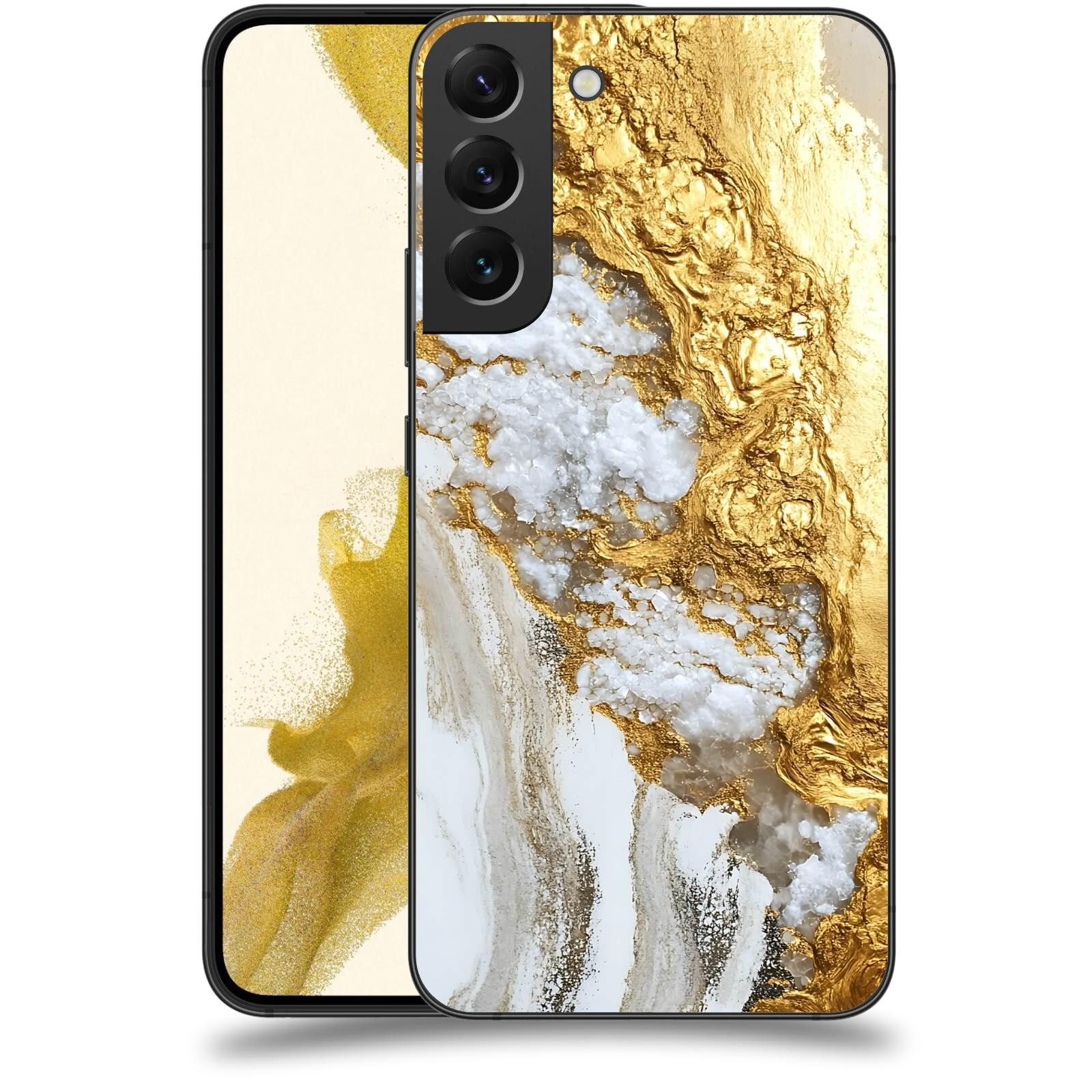 ACOVER Kryt na mobil Samsung Galaxy S22+ 5G - Liquid Gold V