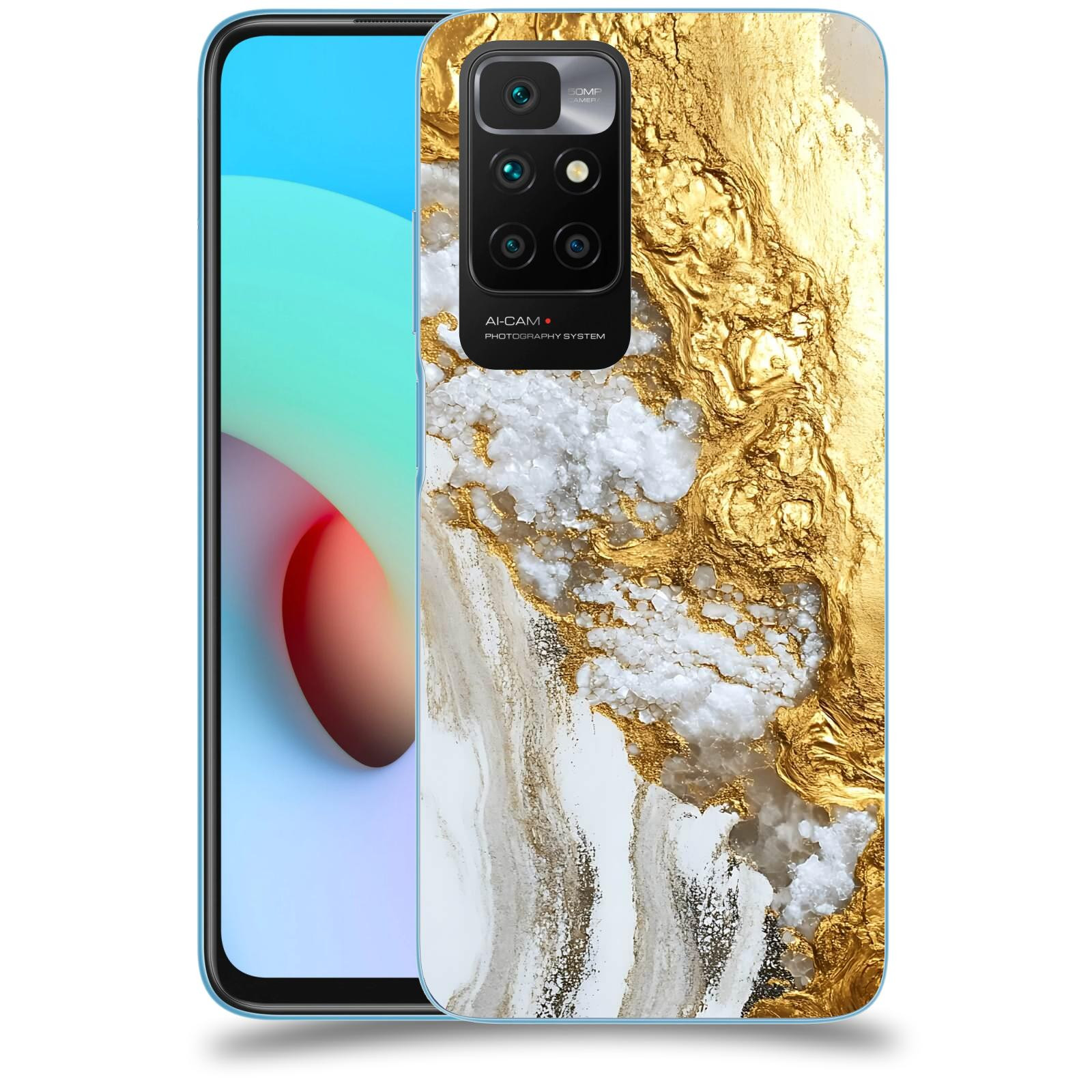 ACOVER Kryt na mobil Xiaomi Redmi 10 - Liquid Gold V