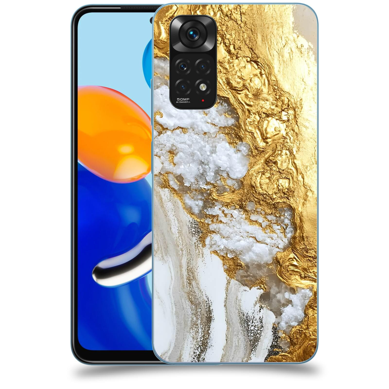ACOVER Kryt na mobil Xiaomi Redmi Note 11 - Liquid Gold V