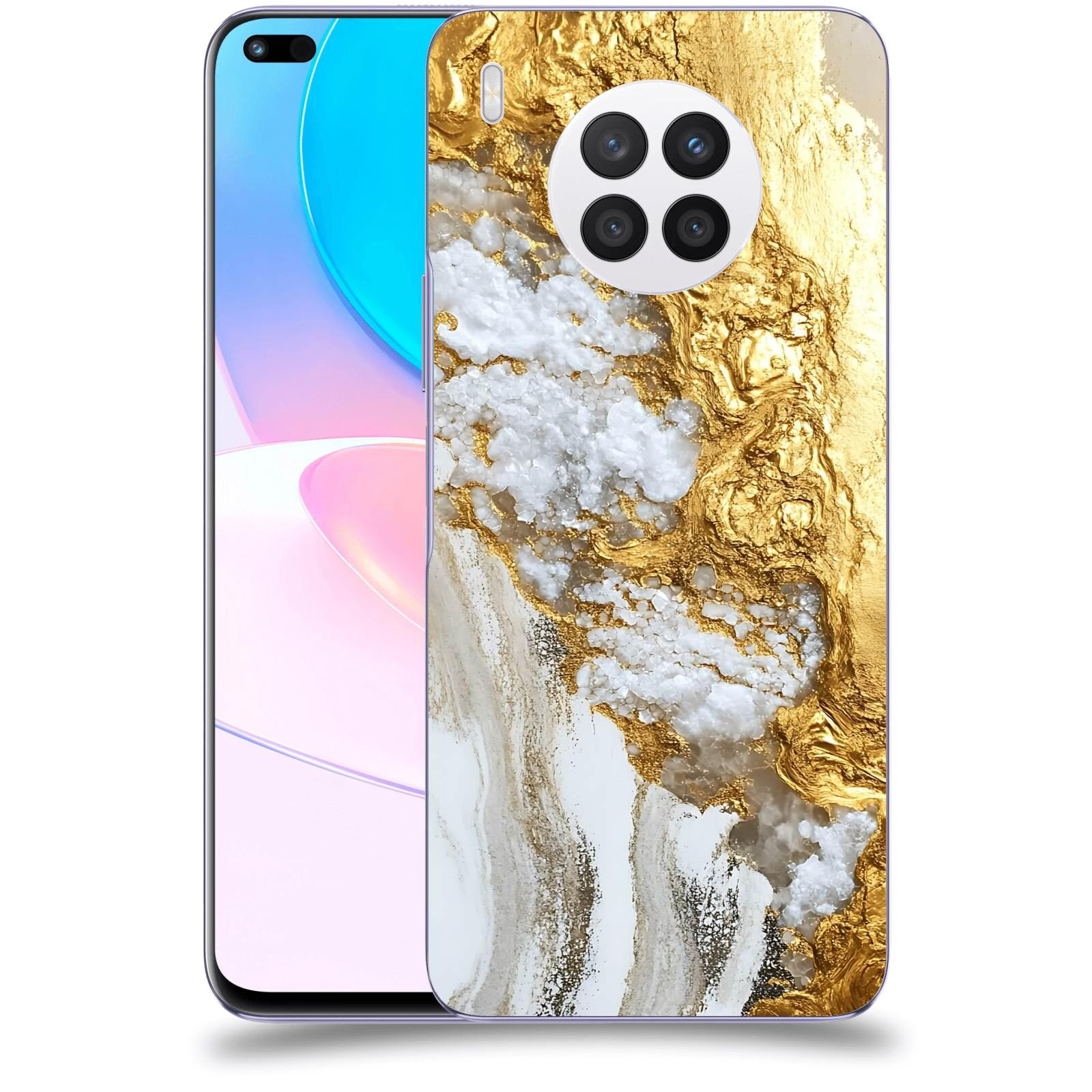 ACOVER Kryt na mobil Huawei Nova 8i - Liquid Gold V