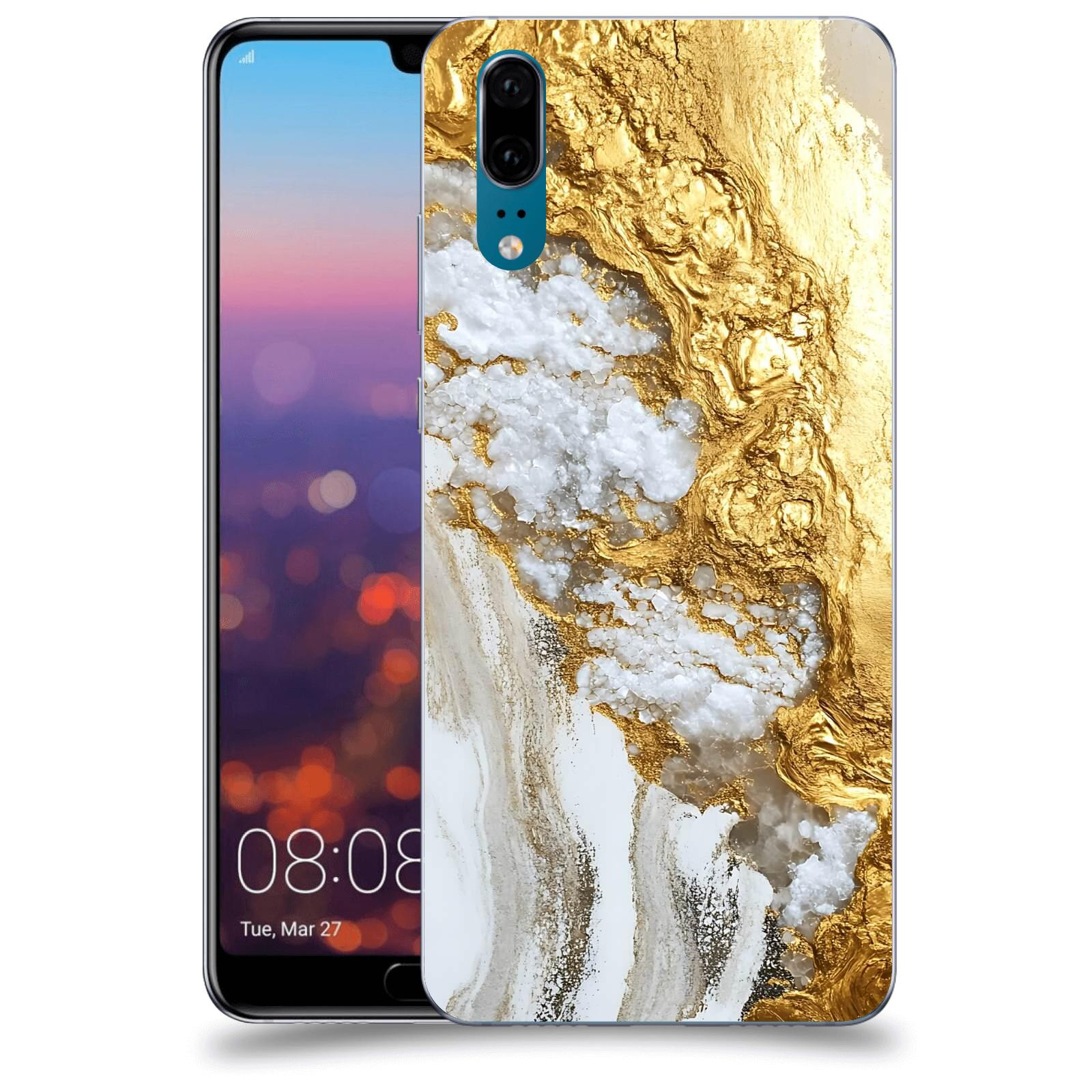 ACOVER Kryt na mobil Huawei P20 - Liquid Gold V