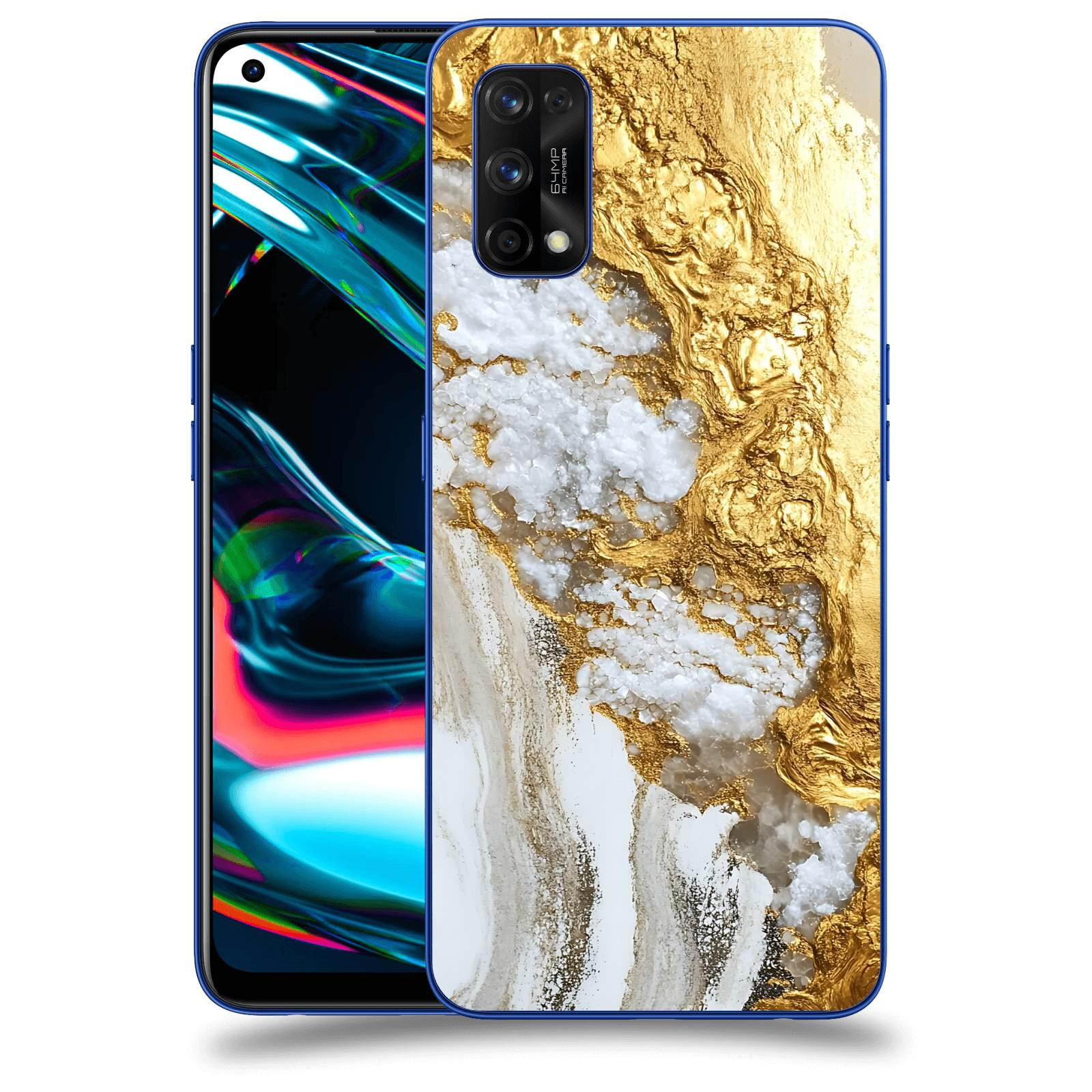 ACOVER Kryt na mobil Realme 7 Pro - Liquid Gold V