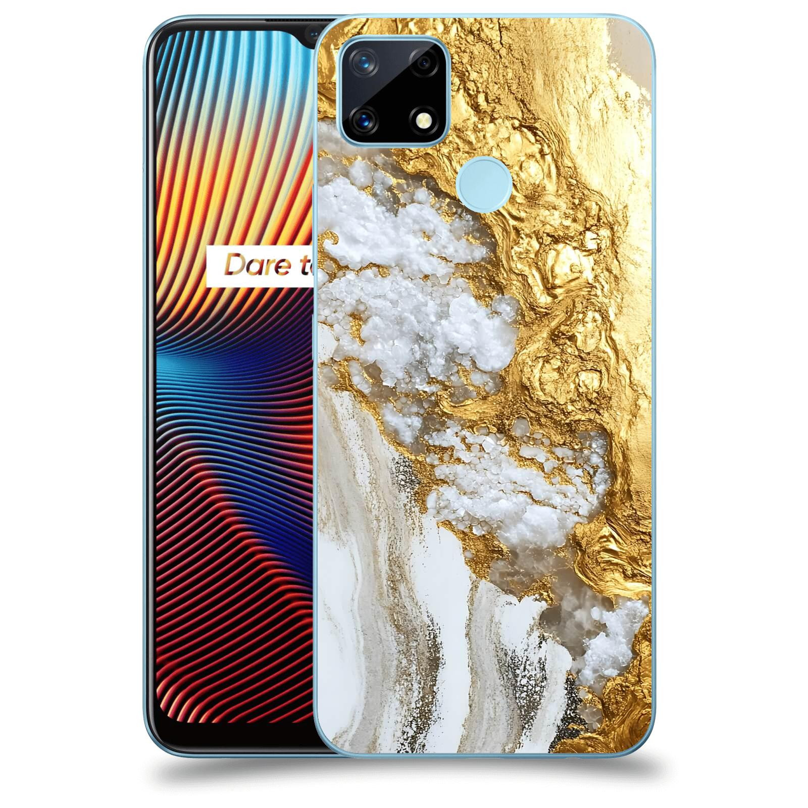 ACOVER Kryt na mobil Realme 7i - Liquid Gold V