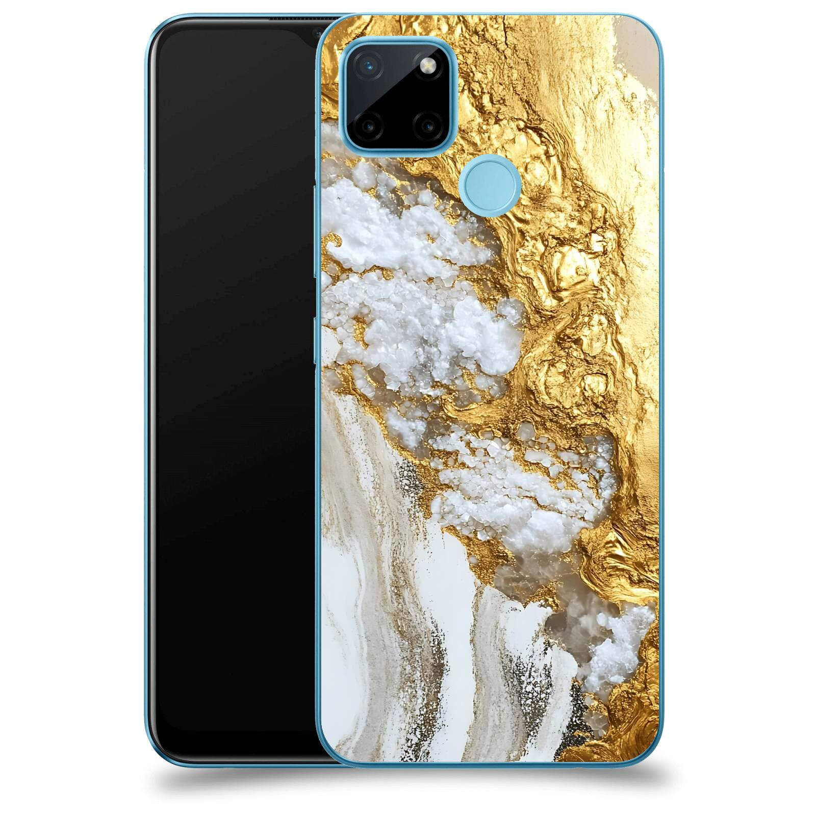 ACOVER Kryt na mobil Realme C21Y - Liquid Gold V