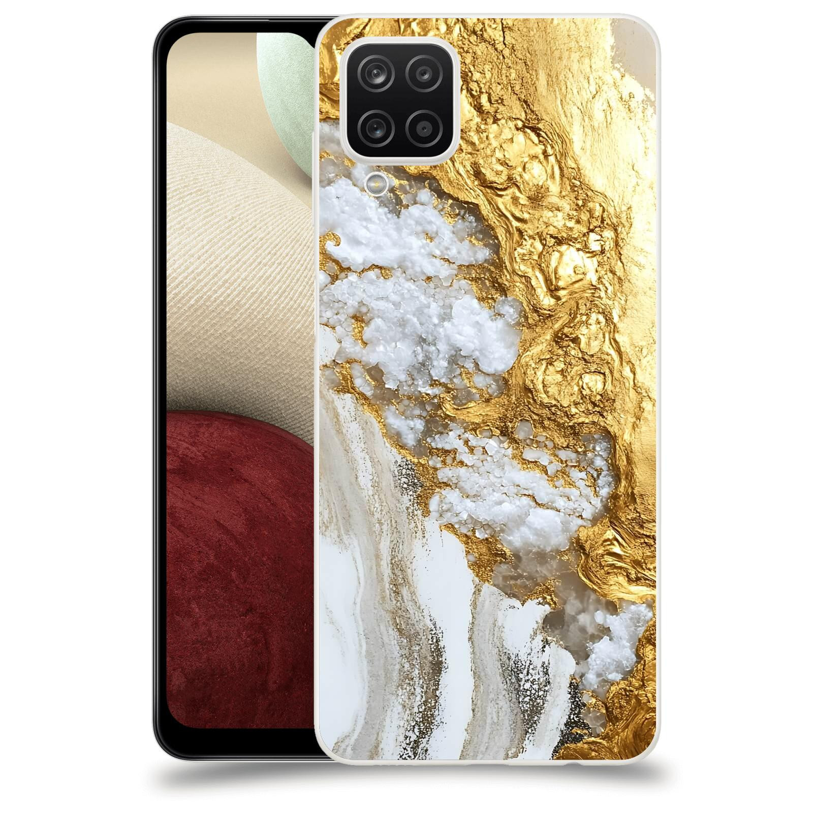 ACOVER Kryt na mobil Samsung Galaxy A12 A125F - Liquid Gold V