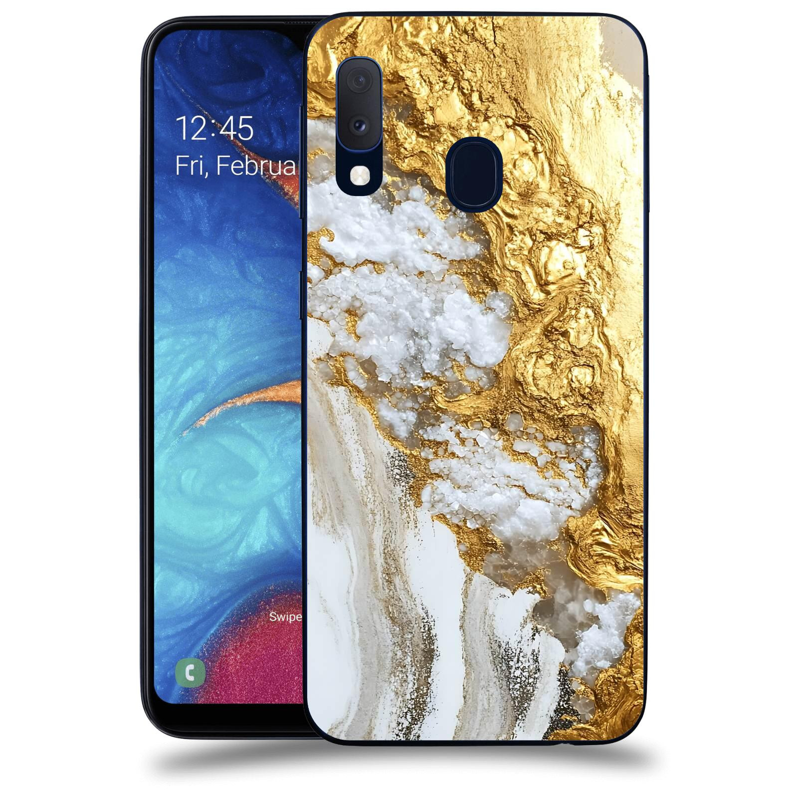 ACOVER Kryt na mobil Samsung Galaxy A20e A202F - Liquid Gold V