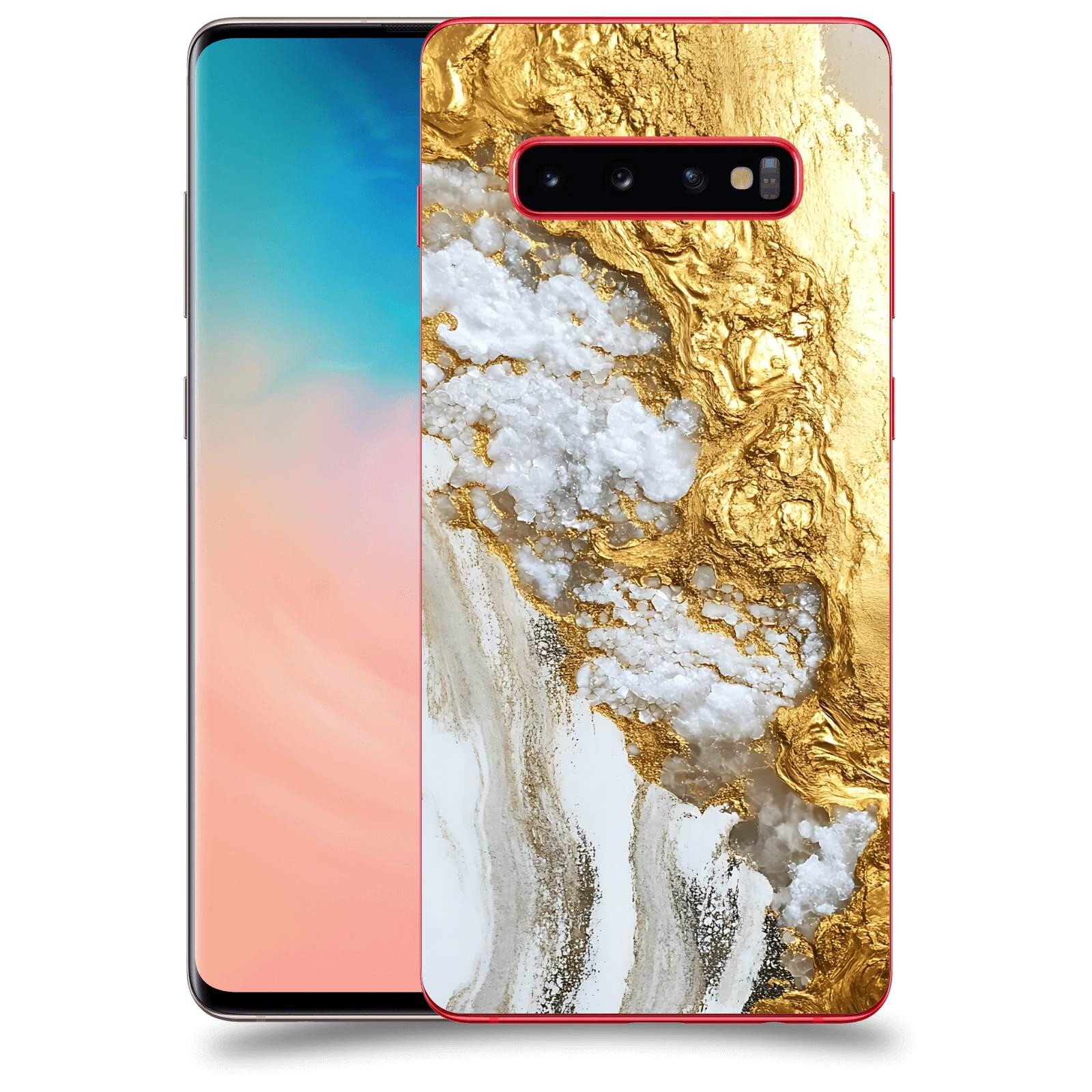 ACOVER Kryt na mobil Samsung Galaxy S10 Plus G975 - Liquid Gold V