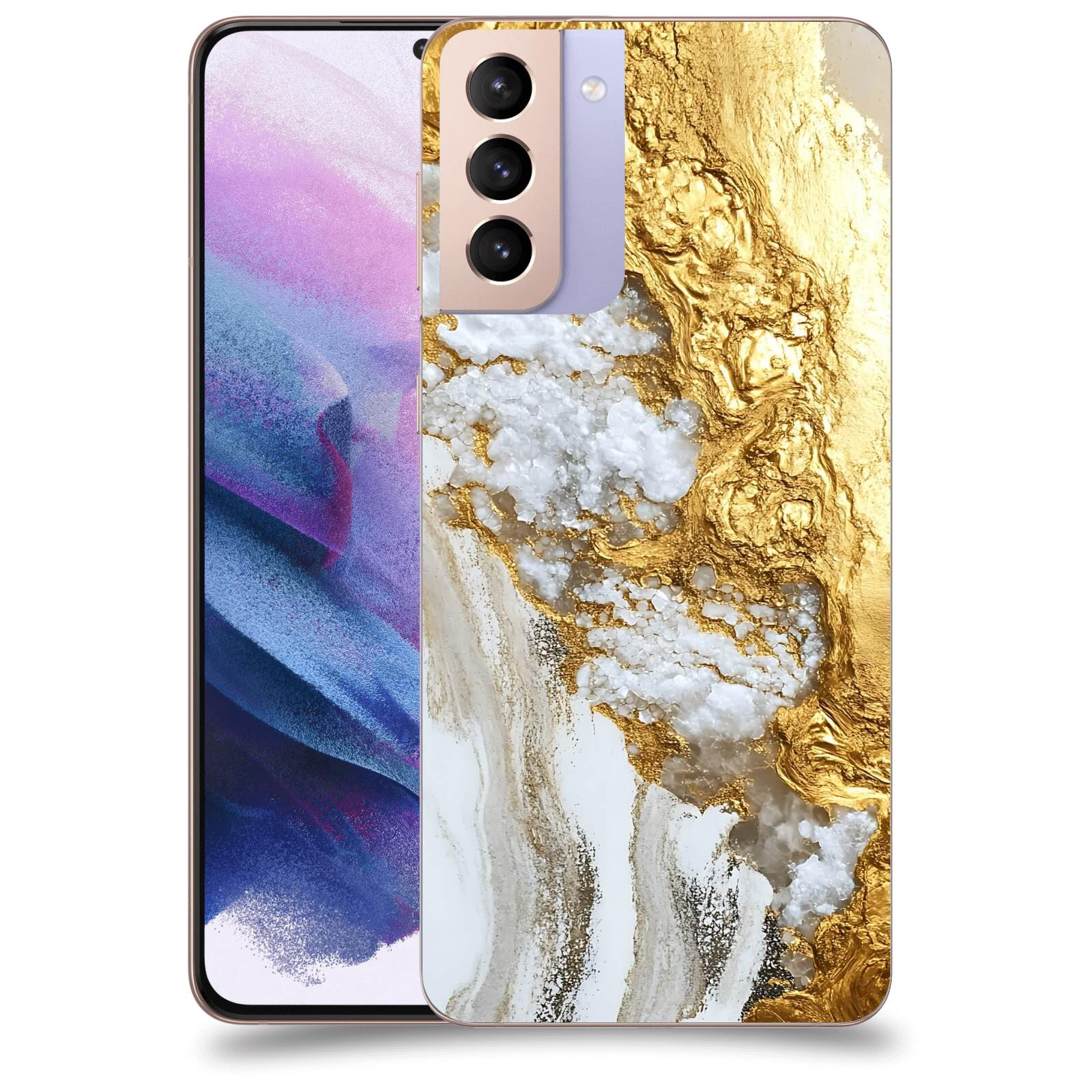 ACOVER Kryt na mobil Samsung Galaxy S21+ G996F - Liquid Gold V