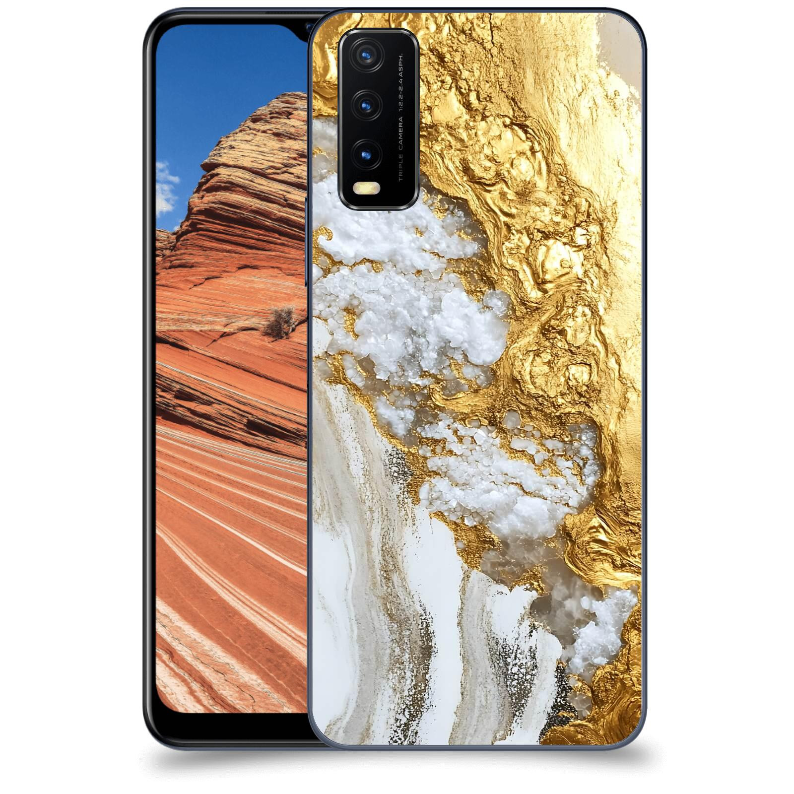 ACOVER Kryt na mobil Vivo Y20s - Liquid Gold V