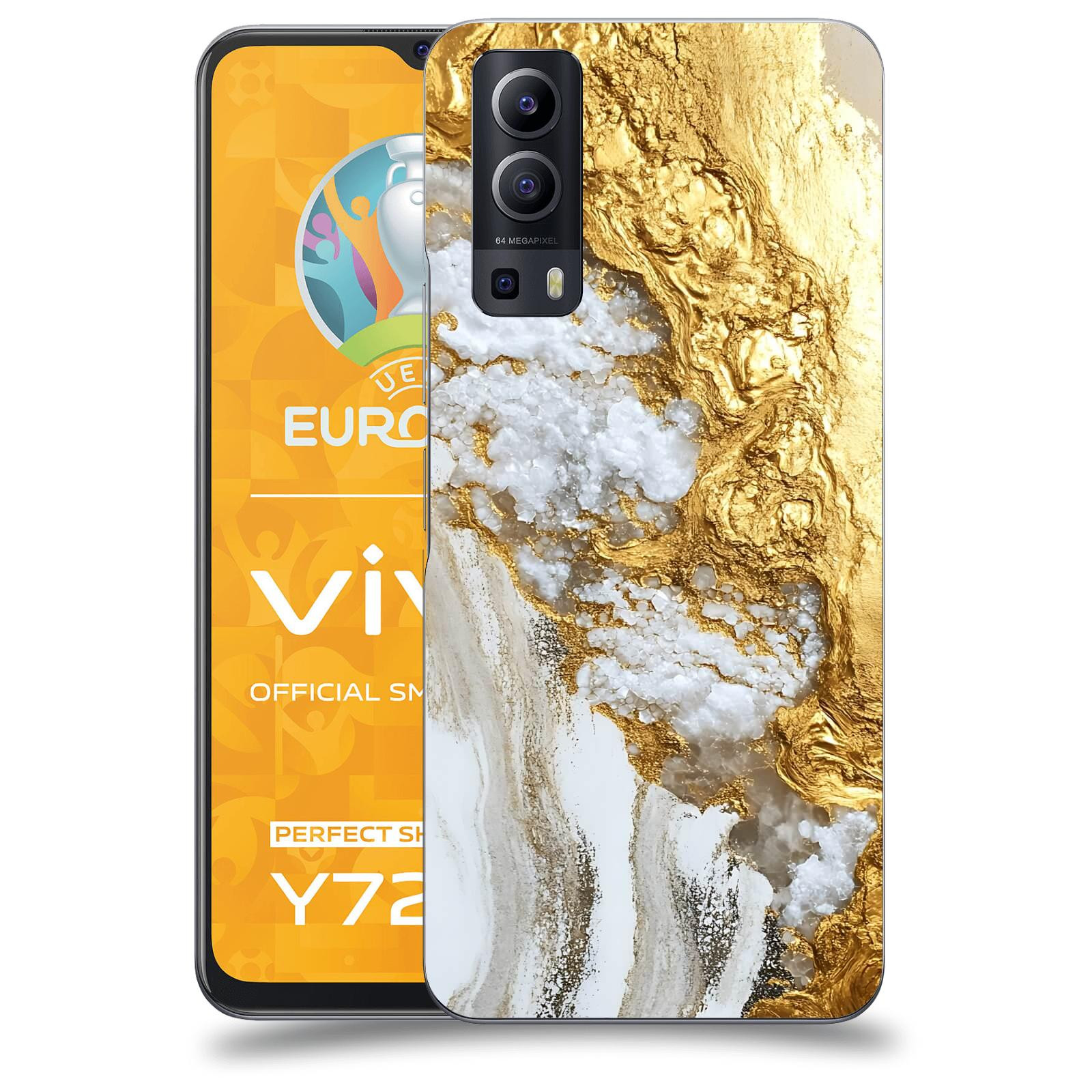 ACOVER Kryt na mobil Vivo Y72 5G - Liquid Gold V