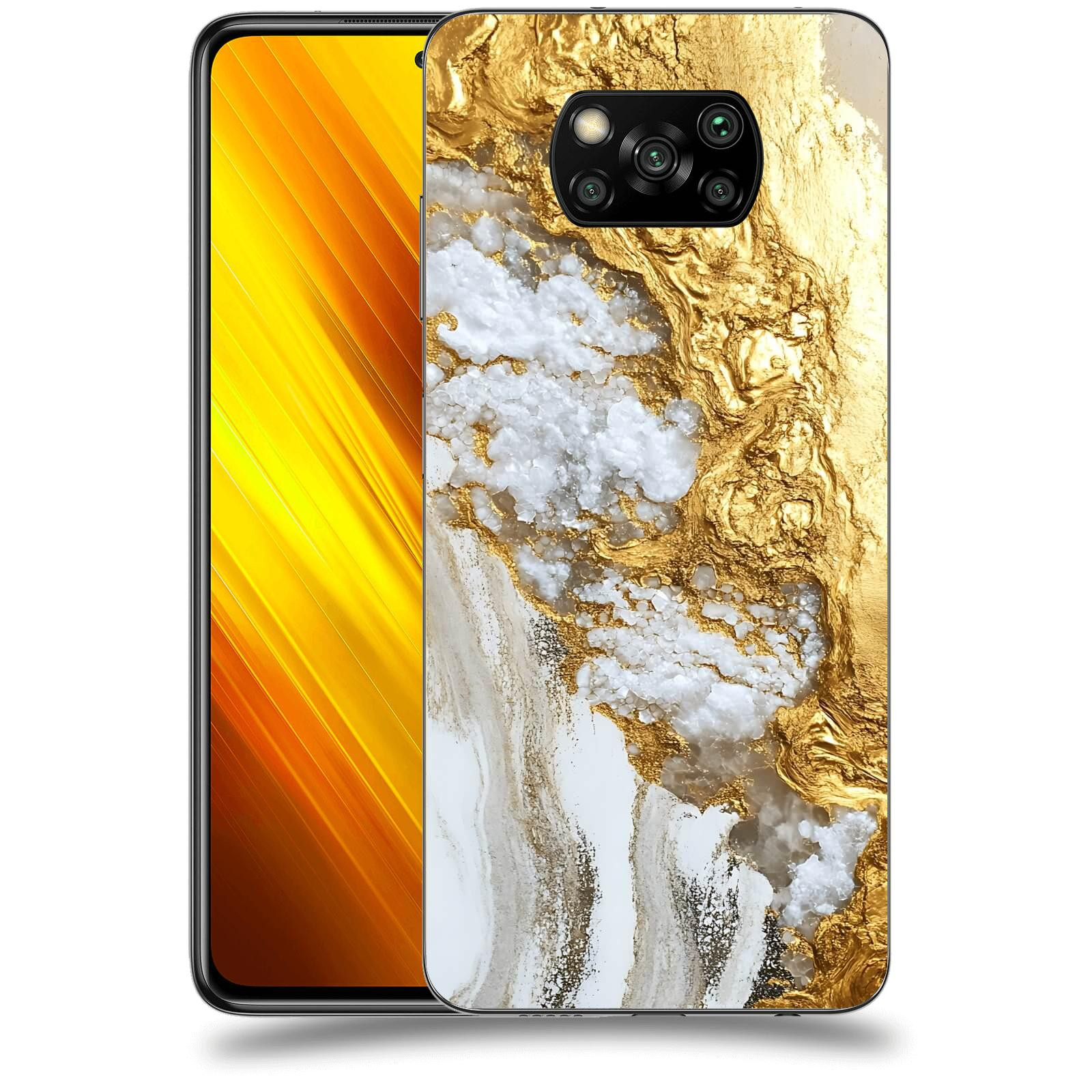ACOVER Kryt na mobil Xiaomi Poco X3 - Liquid Gold V
