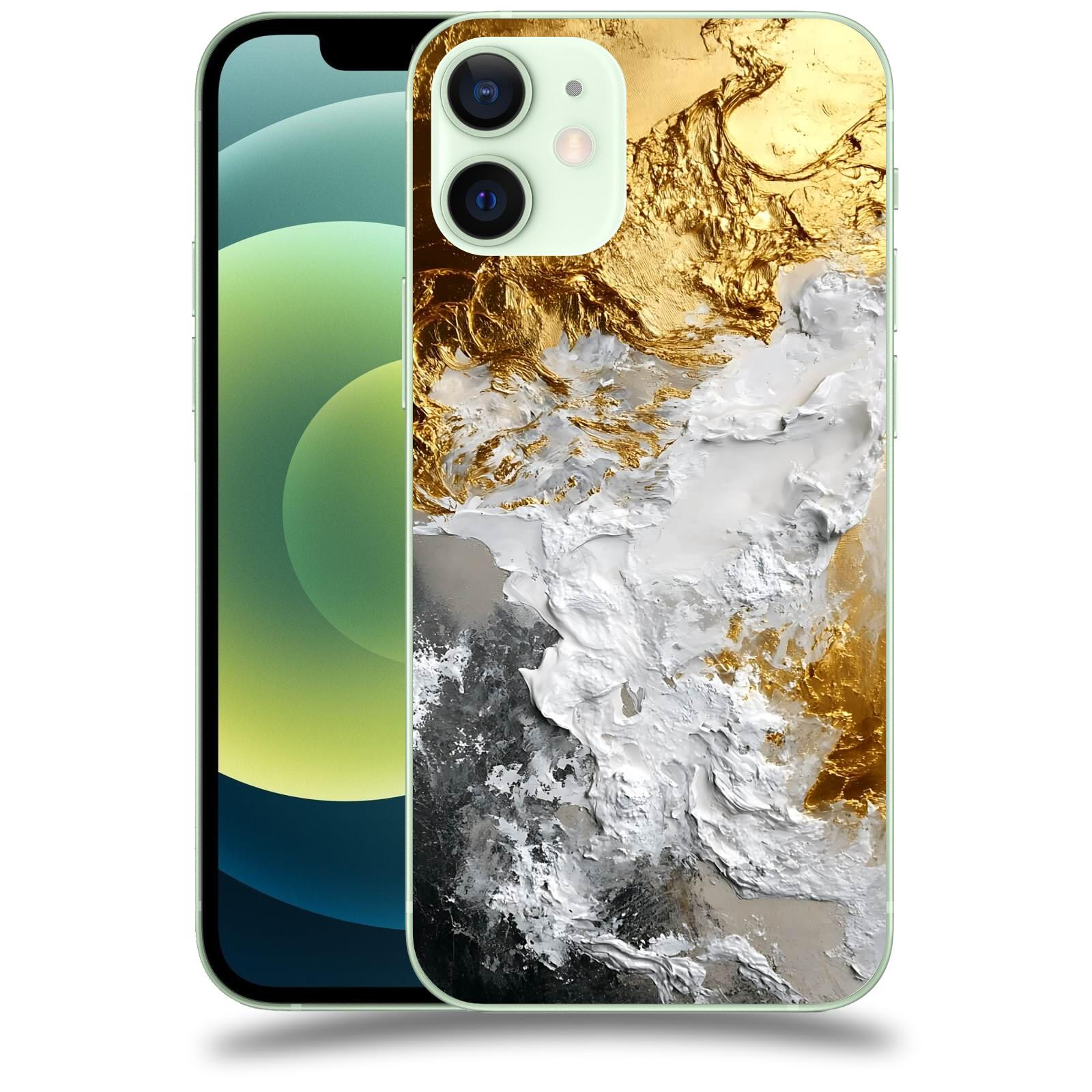 ACOVER Kryt na mobil Apple iPhone 12 mini - Liquid Gold VI