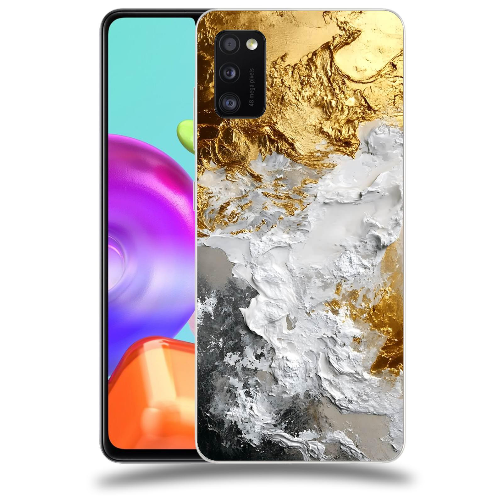 ACOVER Kryt na mobil Samsung Galaxy A41 A415F - Liquid Gold VI