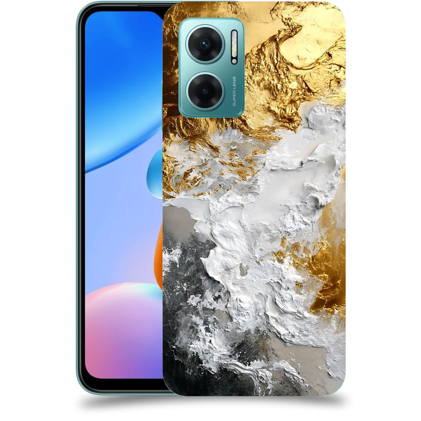 ACOVER Kryt na mobil Xiaomi Redmi 10 5G - Liquid Gold VI